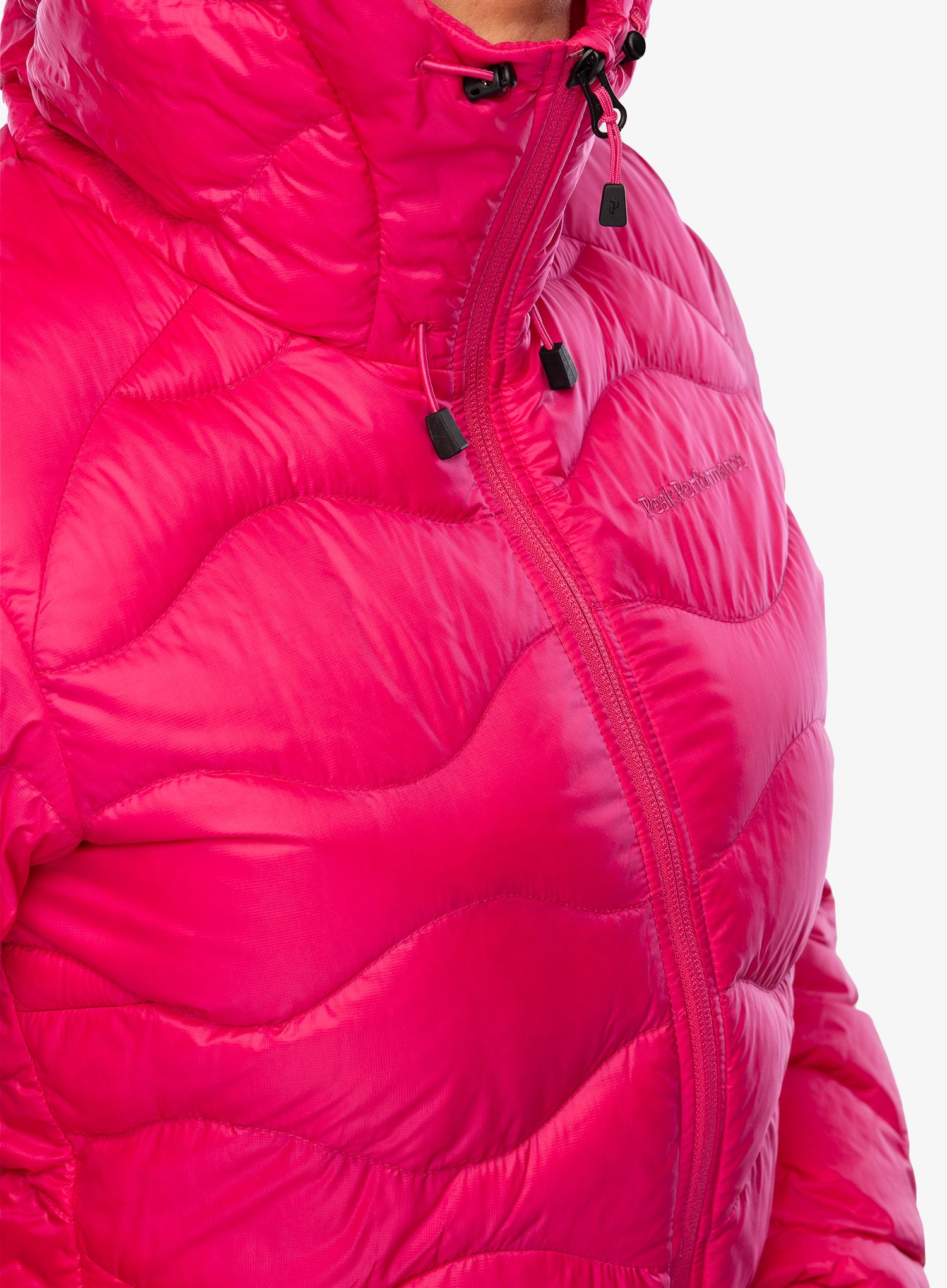 Ženska puhovka Peak Performance Helium Down Hood Jacket - beetroot purple