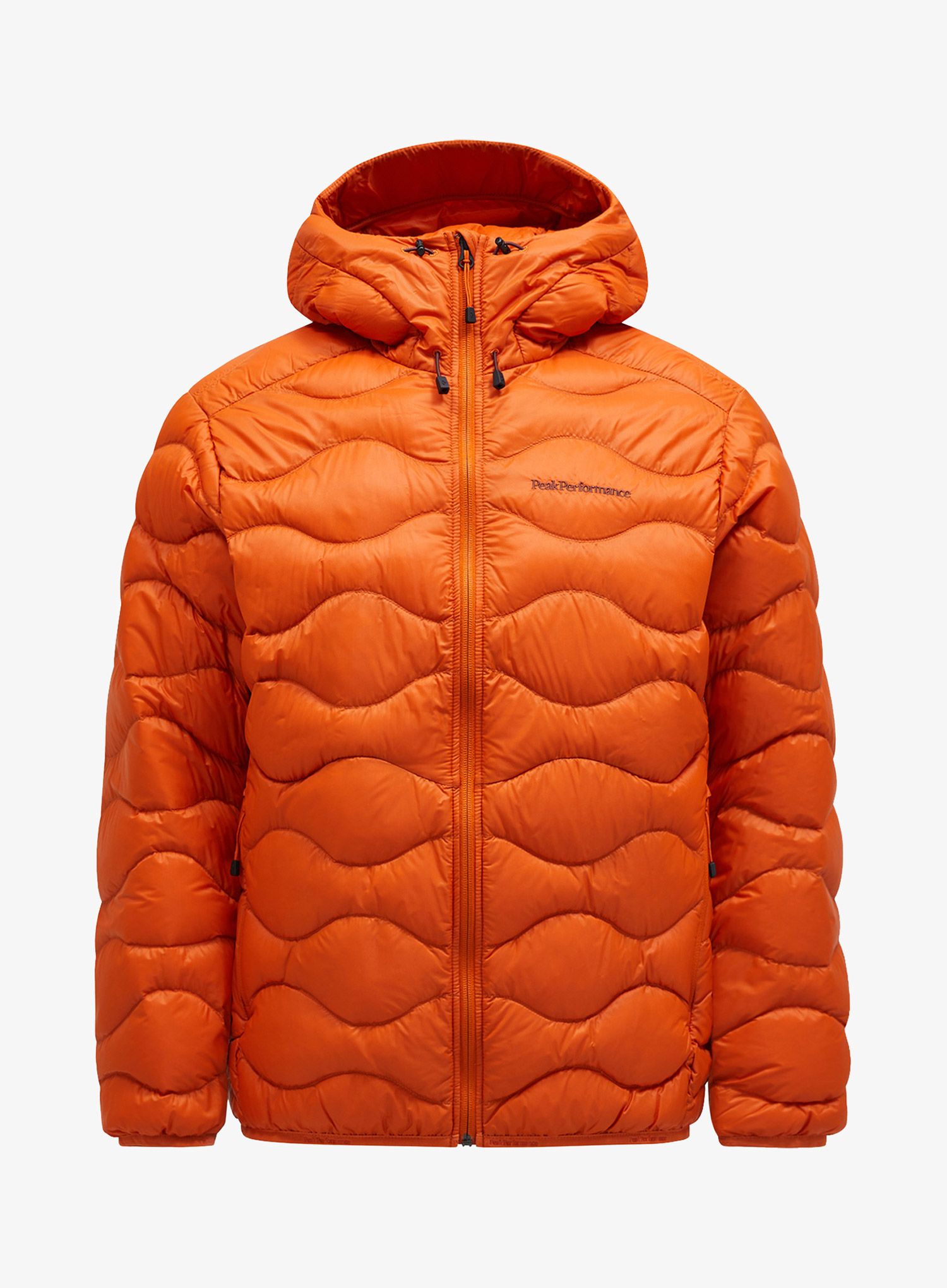 Moška puhovka Peak Performance Helium Down Hood Jacket - gold flame