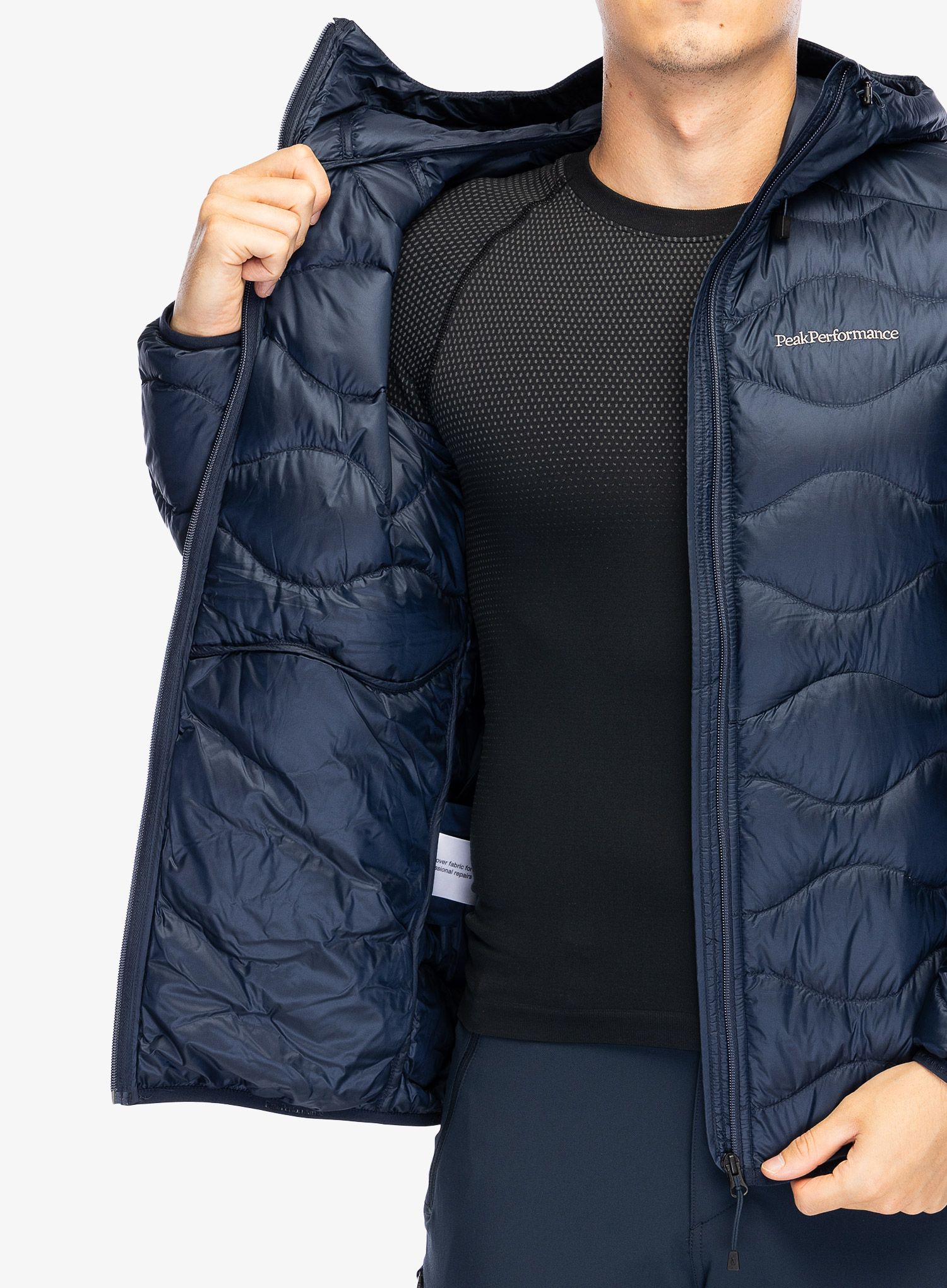 Puhovka Peak Performance Helium Down Hood Jacket - blue shadow