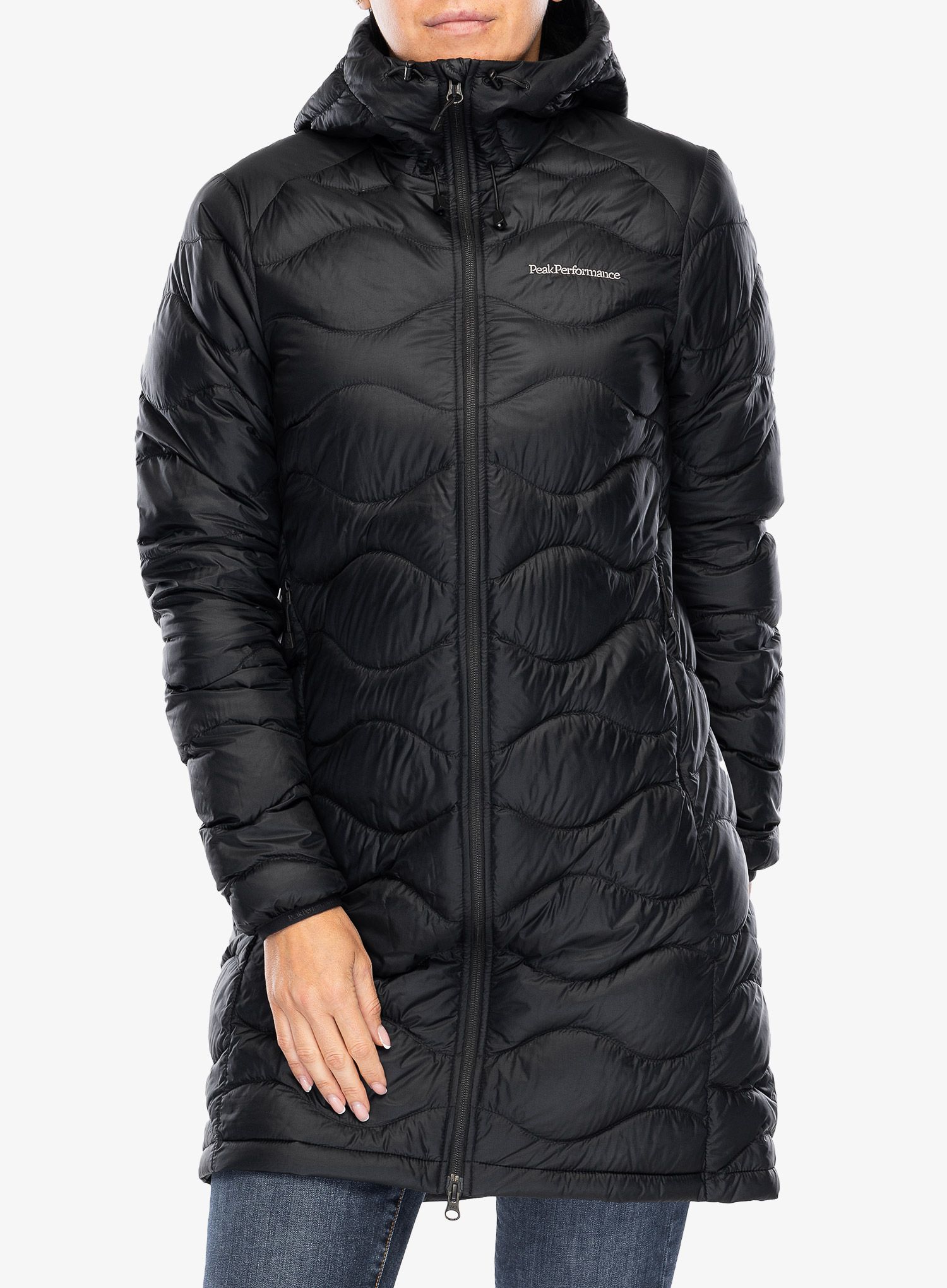 Puhast plašč Peak Performance Helium Down Parka - black