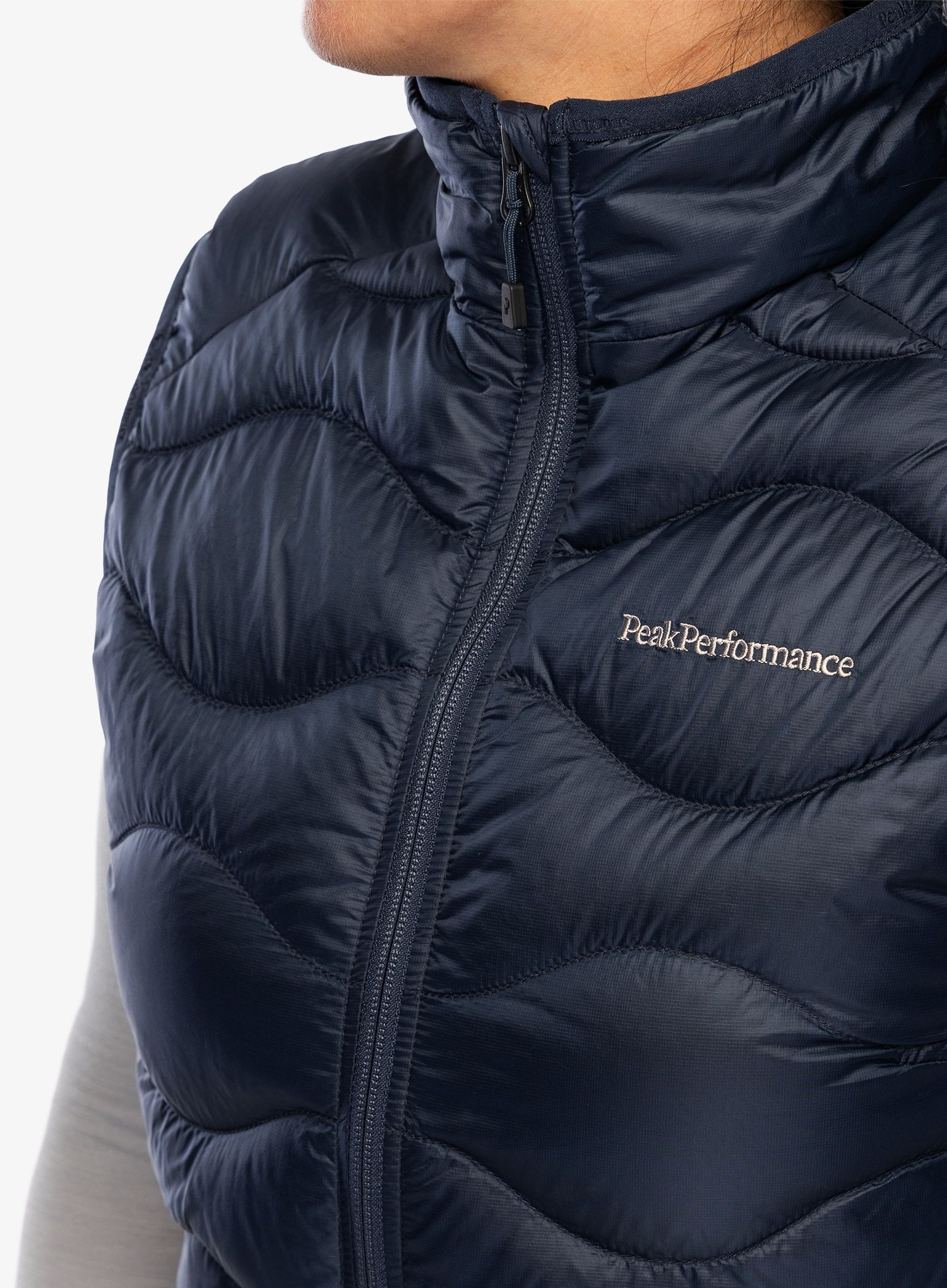 Ženski brezrokavnik Peak Performance Helium Down Vest - blue shadow/shadow