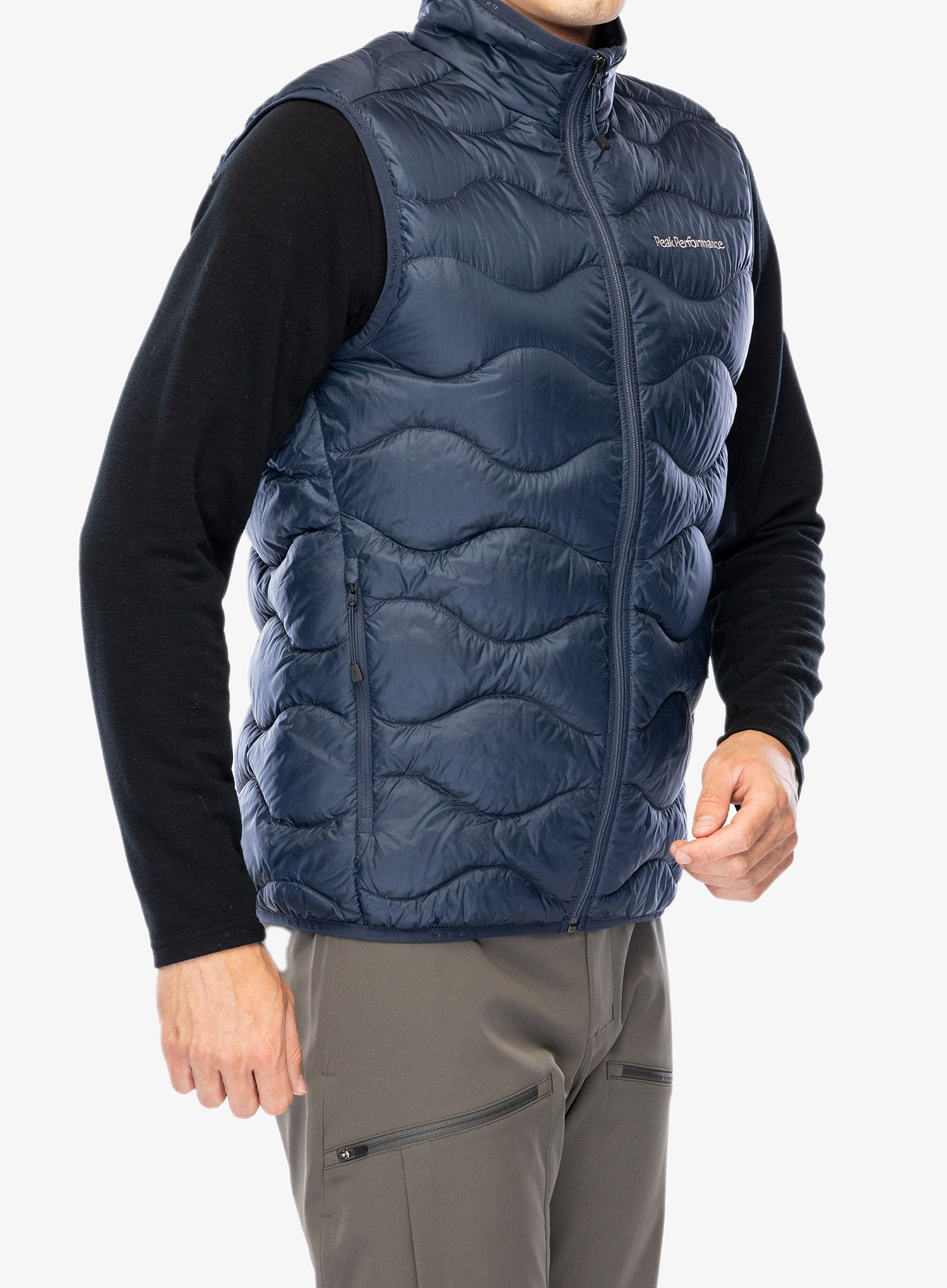 Puhasti brezrokavnik Peak Performance Helium Down Vest - blue shadow/shadow
