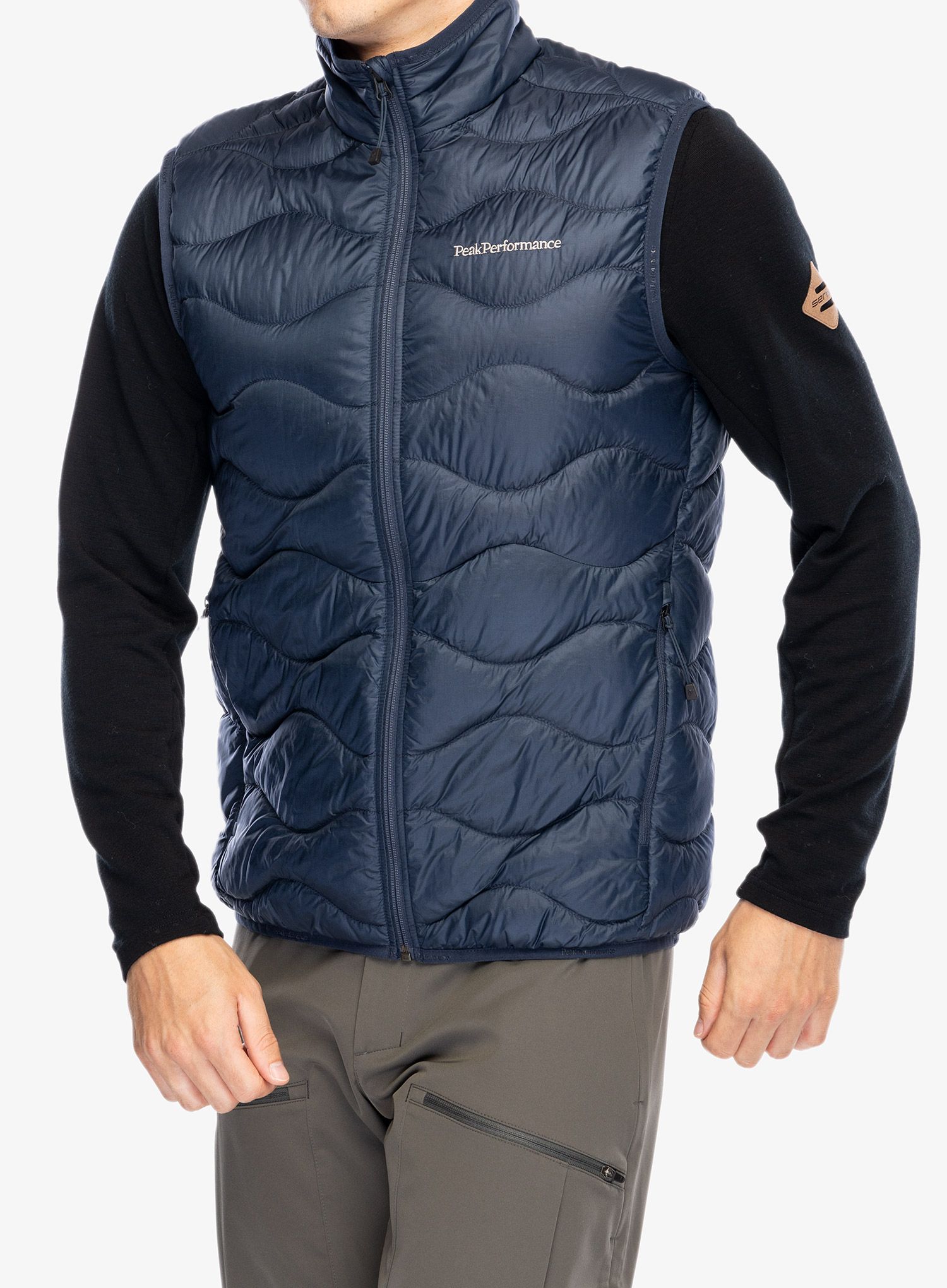 Puhasti brezrokavnik Peak Performance Helium Down Vest - blue shadow/shadow