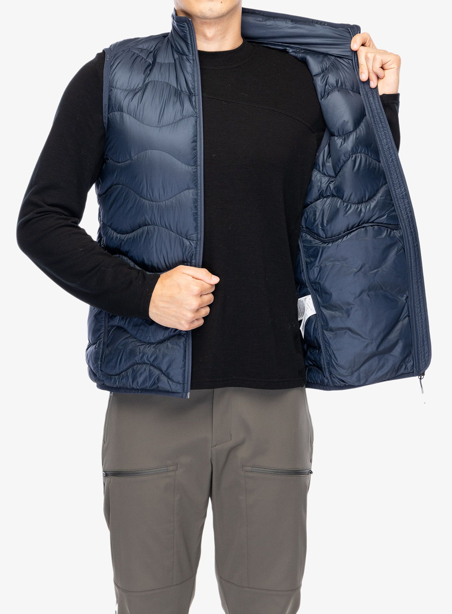 Puhasti brezrokavnik Peak Performance Helium Down Vest - blue shadow/shadow