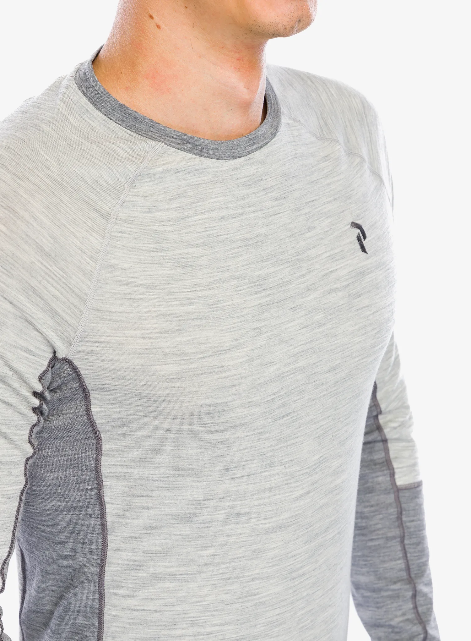 Termo flis jopa Peak Performance Magic Crew - med grey melange