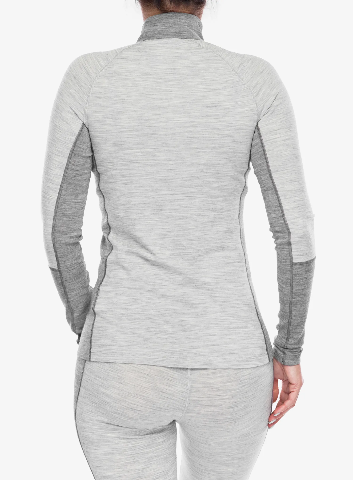 Ženska termo flis jopa Peak Performance Magic Half Zip - med grey melange