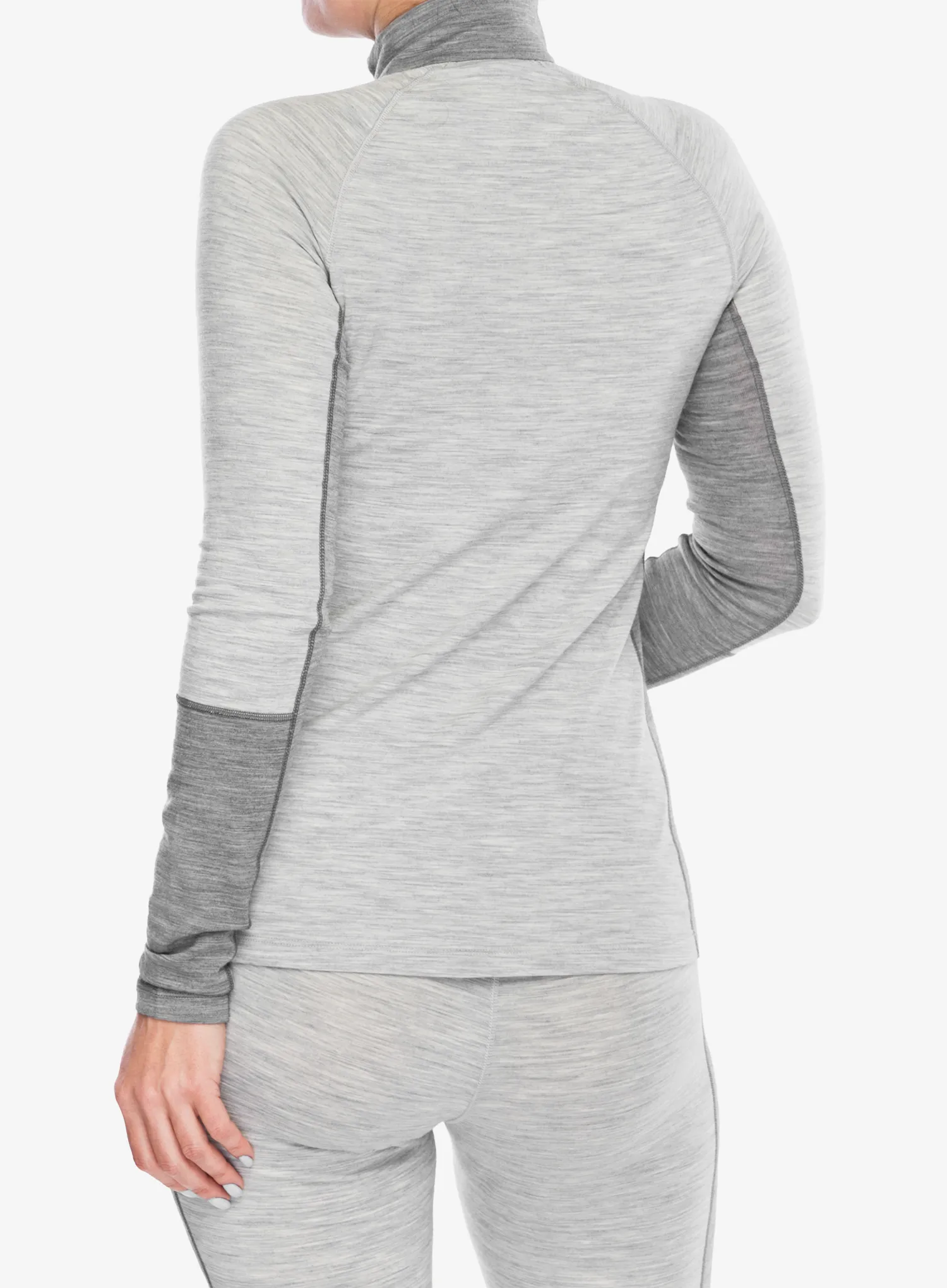Ženska termo flis jopa Peak Performance Magic Half Zip - med grey melange