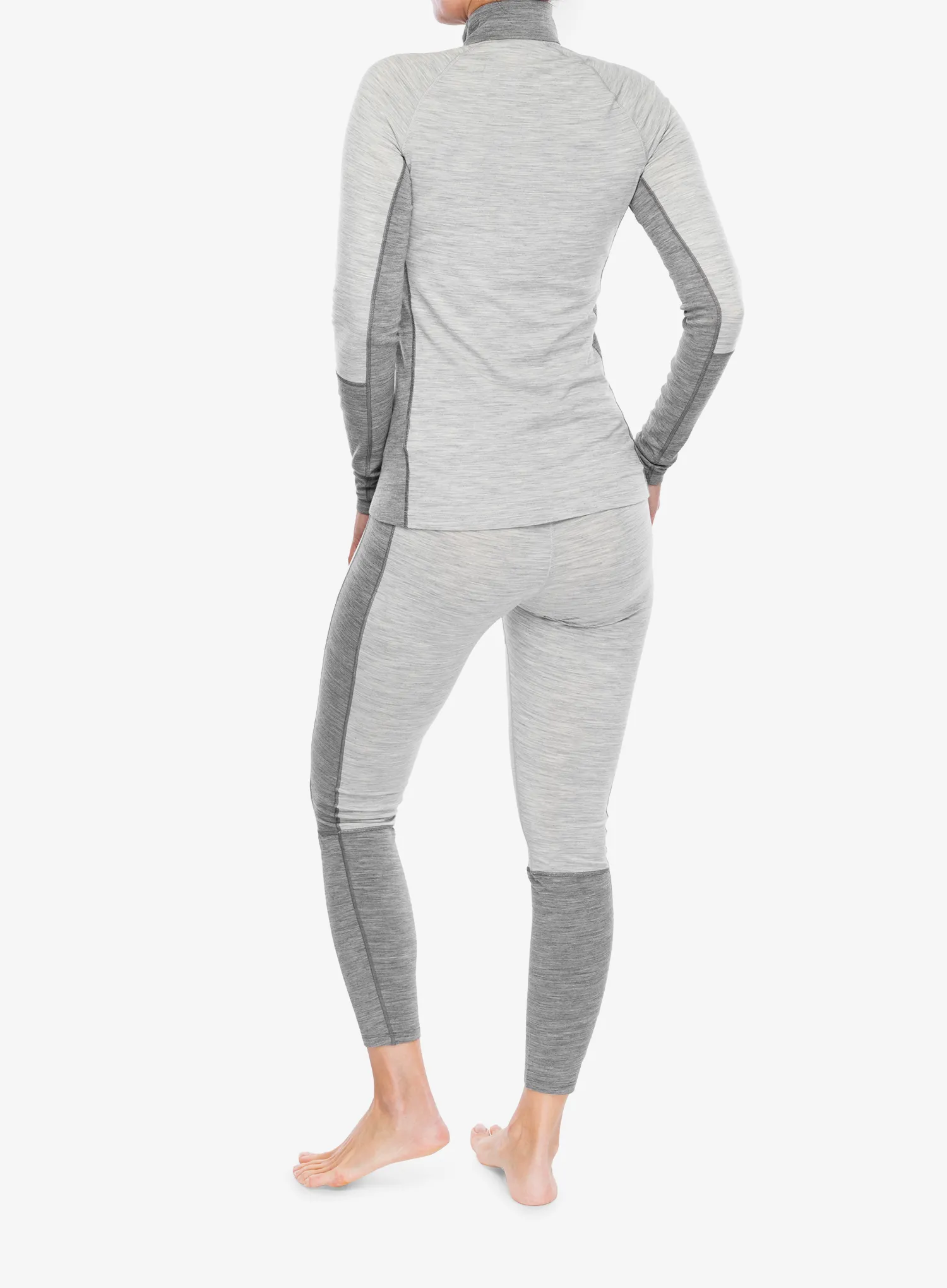 Ženska termo flis jopa Peak Performance Magic Half Zip - med grey melange
