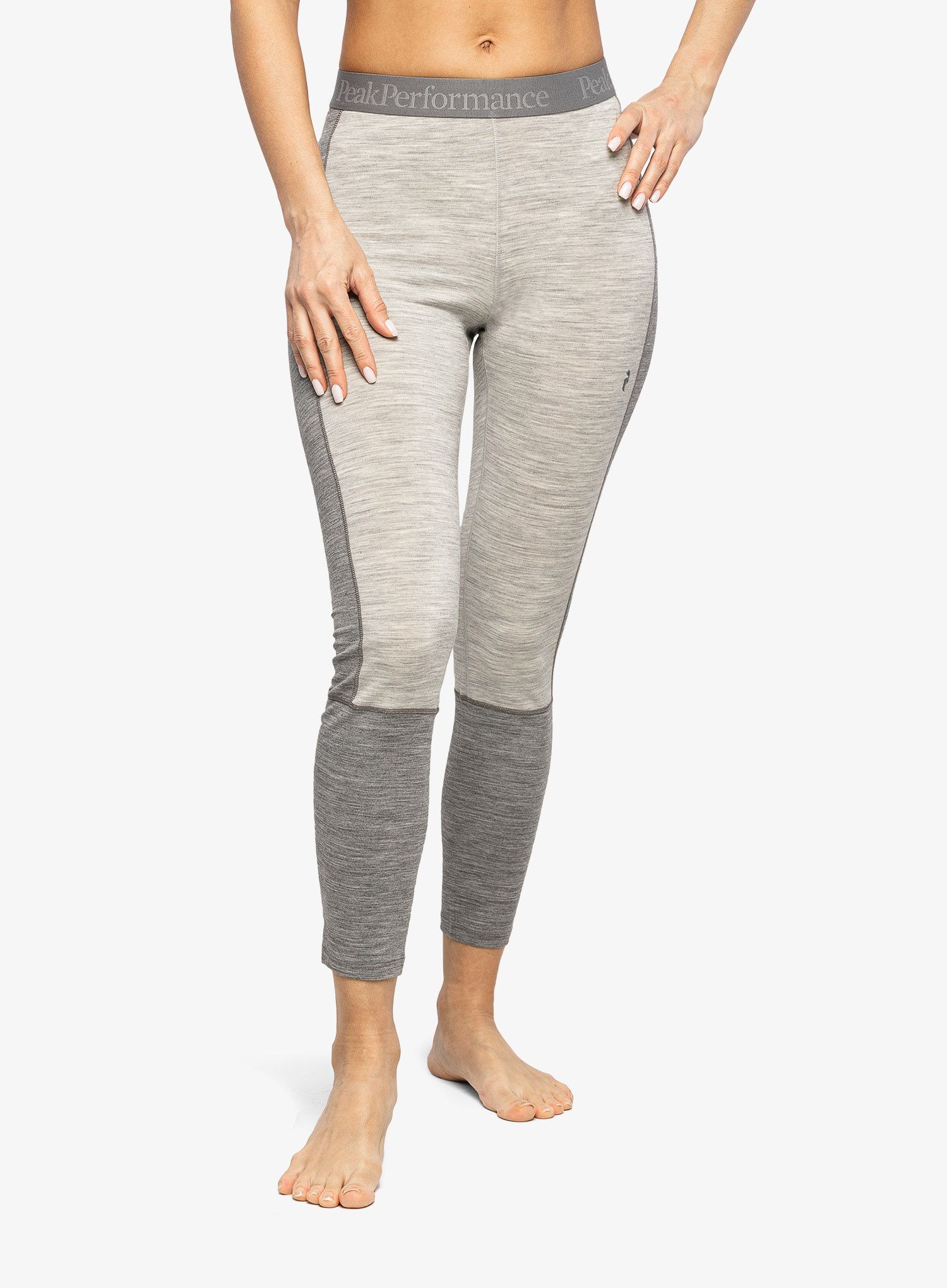 Ženske termo pajkice Peak Performance Magic Long John - med grey melange/grey melange