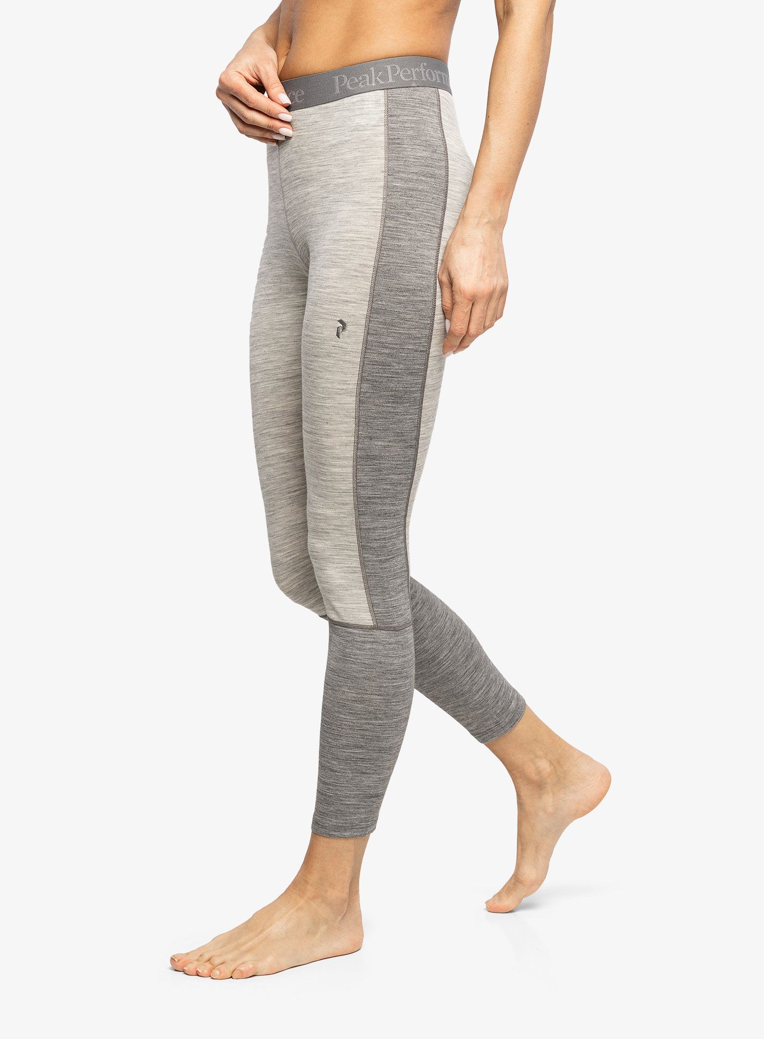 Ženske termo pajkice Peak Performance Magic Long John - med grey melange/grey melange