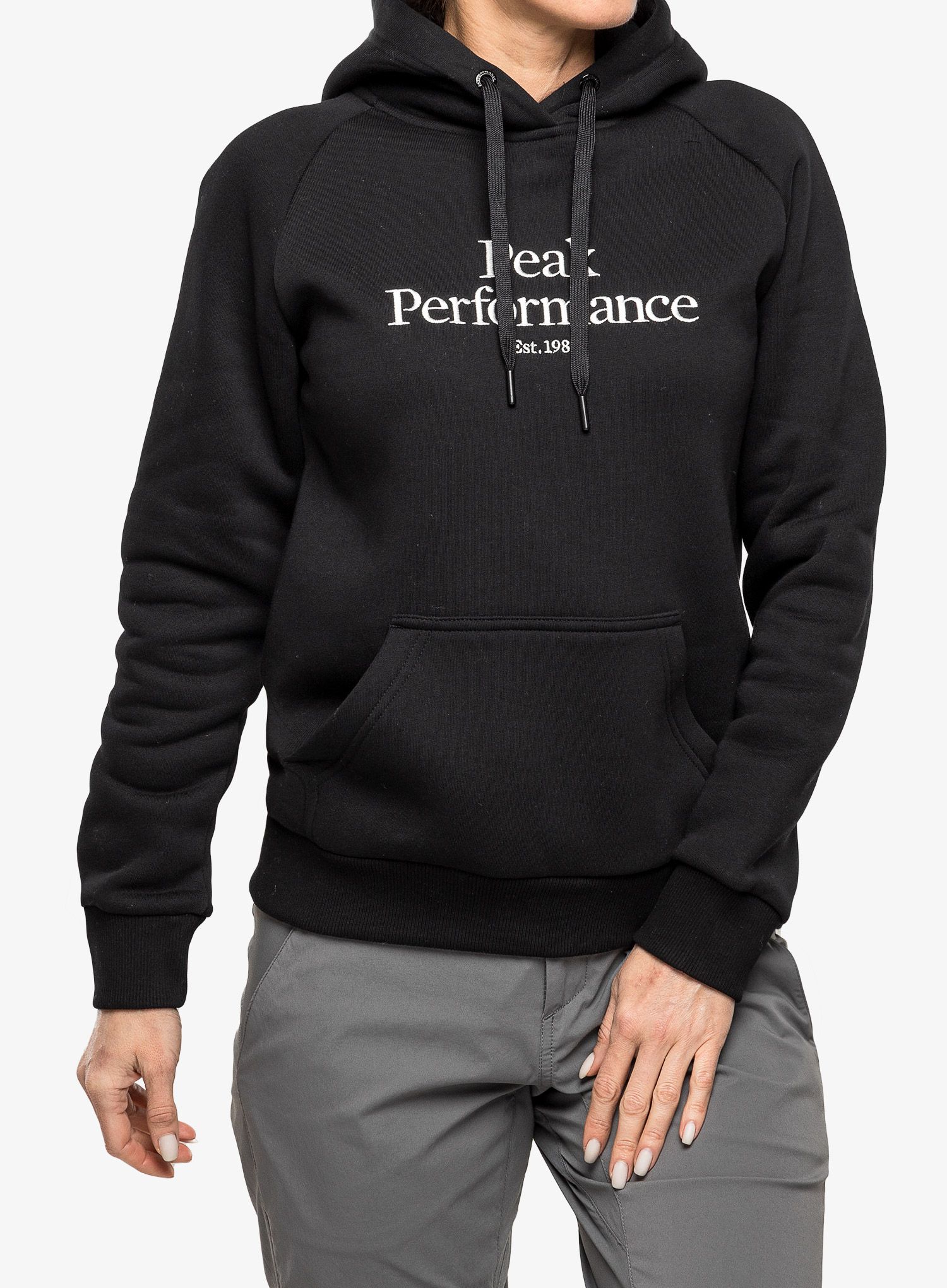 Ženska jopa s kapuco Peak Performance Original Hood - black