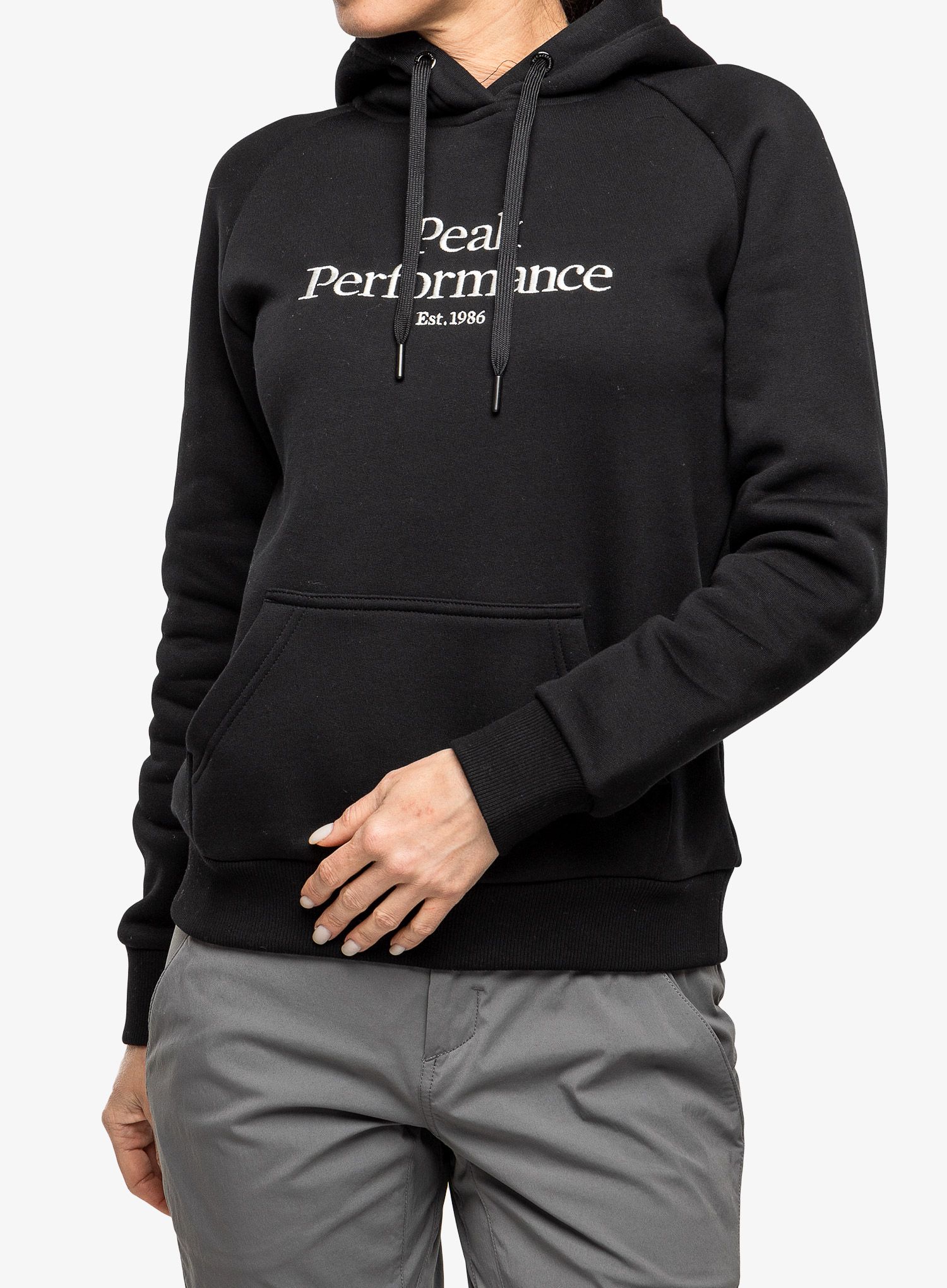 Ženska jopa s kapuco Peak Performance Original Hood - black