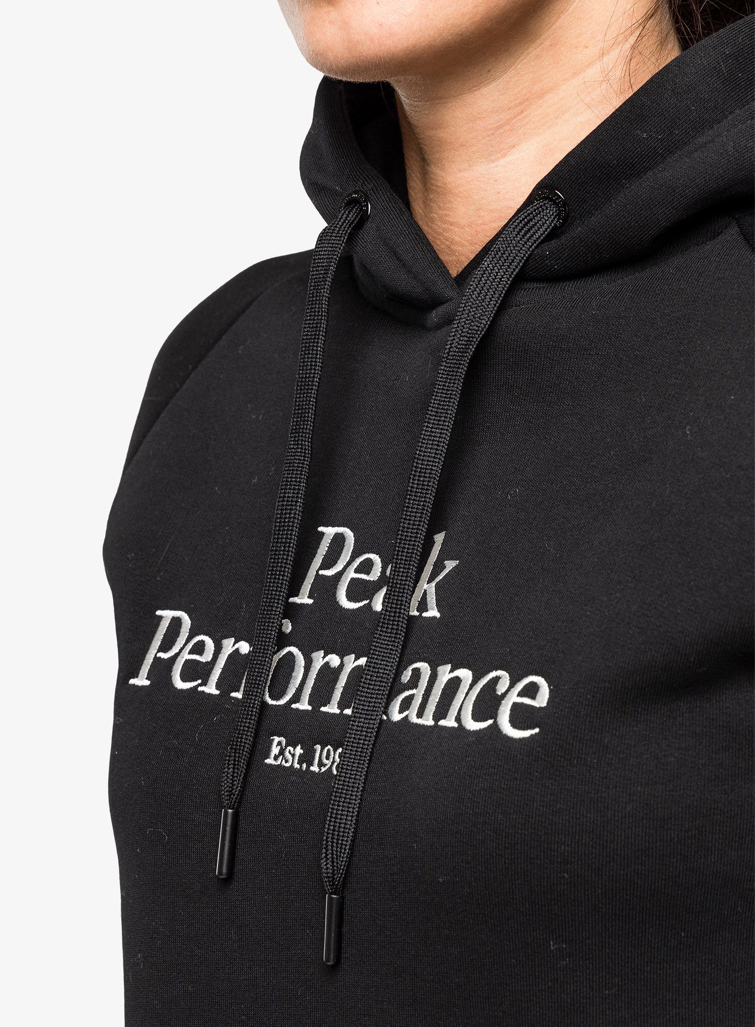 Ženska jopa s kapuco Peak Performance Original Hood - black