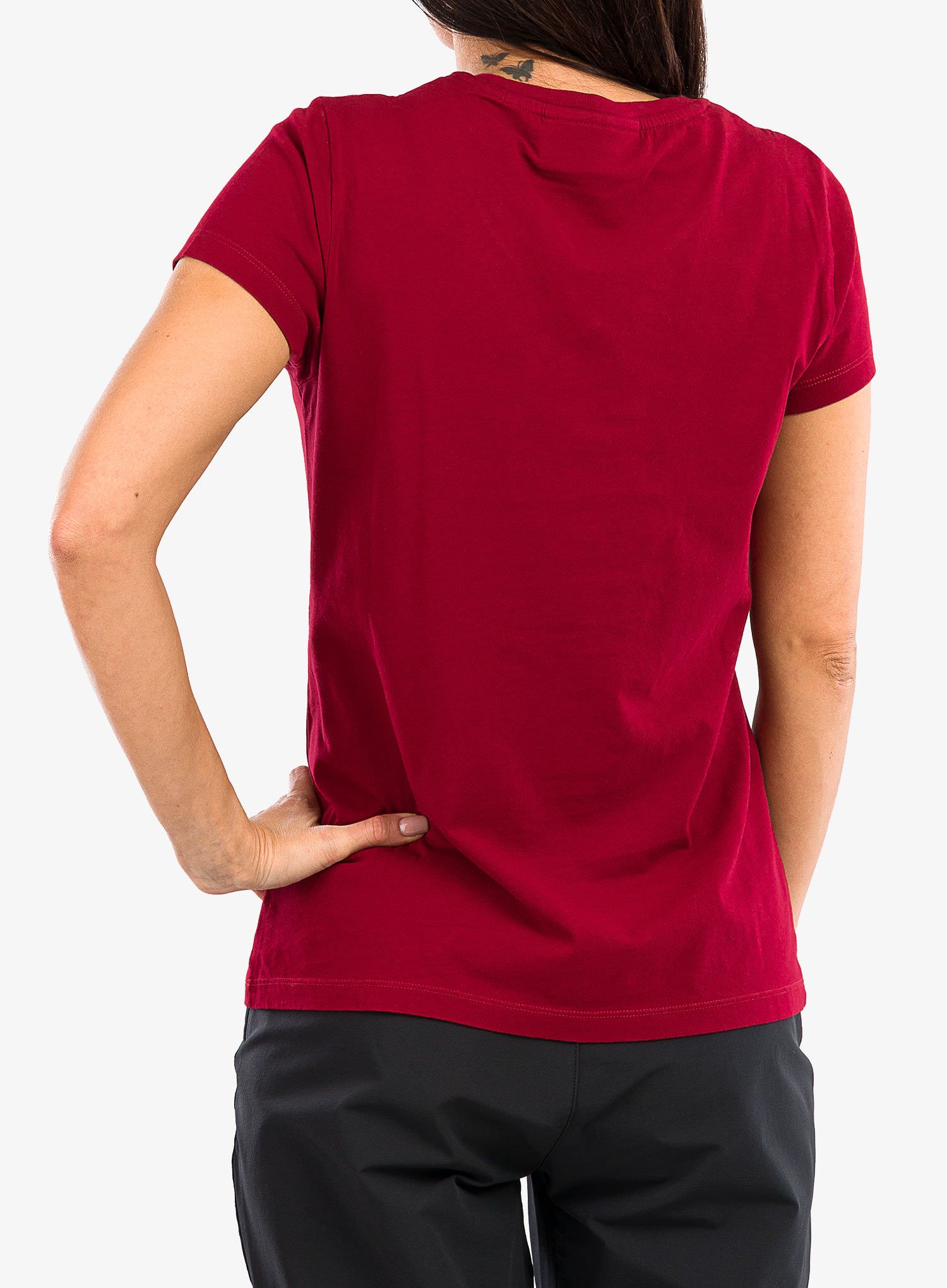 Majica s potiskom ženska Peak Performance Original Tee - rogue red