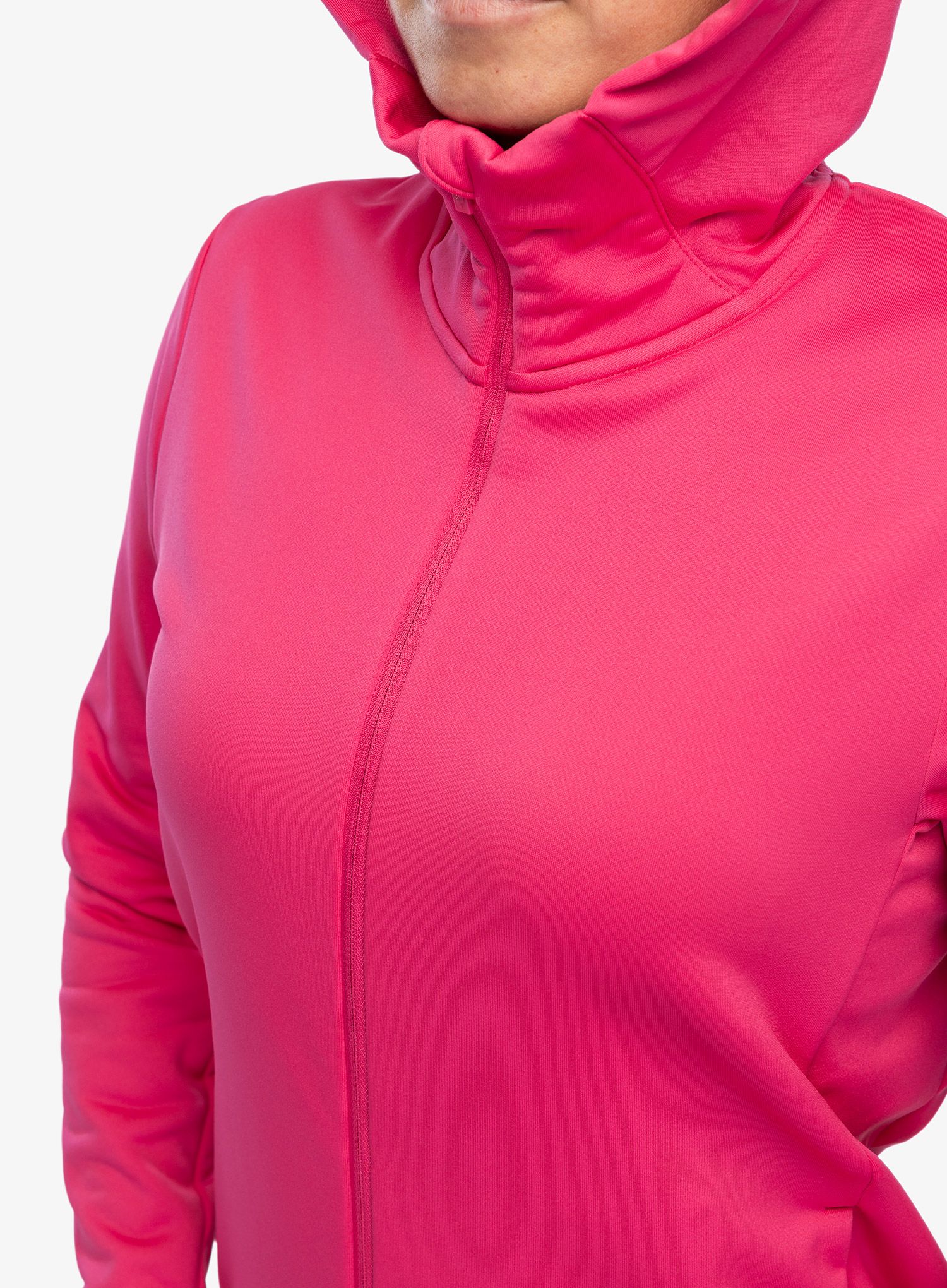 Ženska jopa s kapuco Peak Performance Rider Tech Zip Hood - beetroot purple