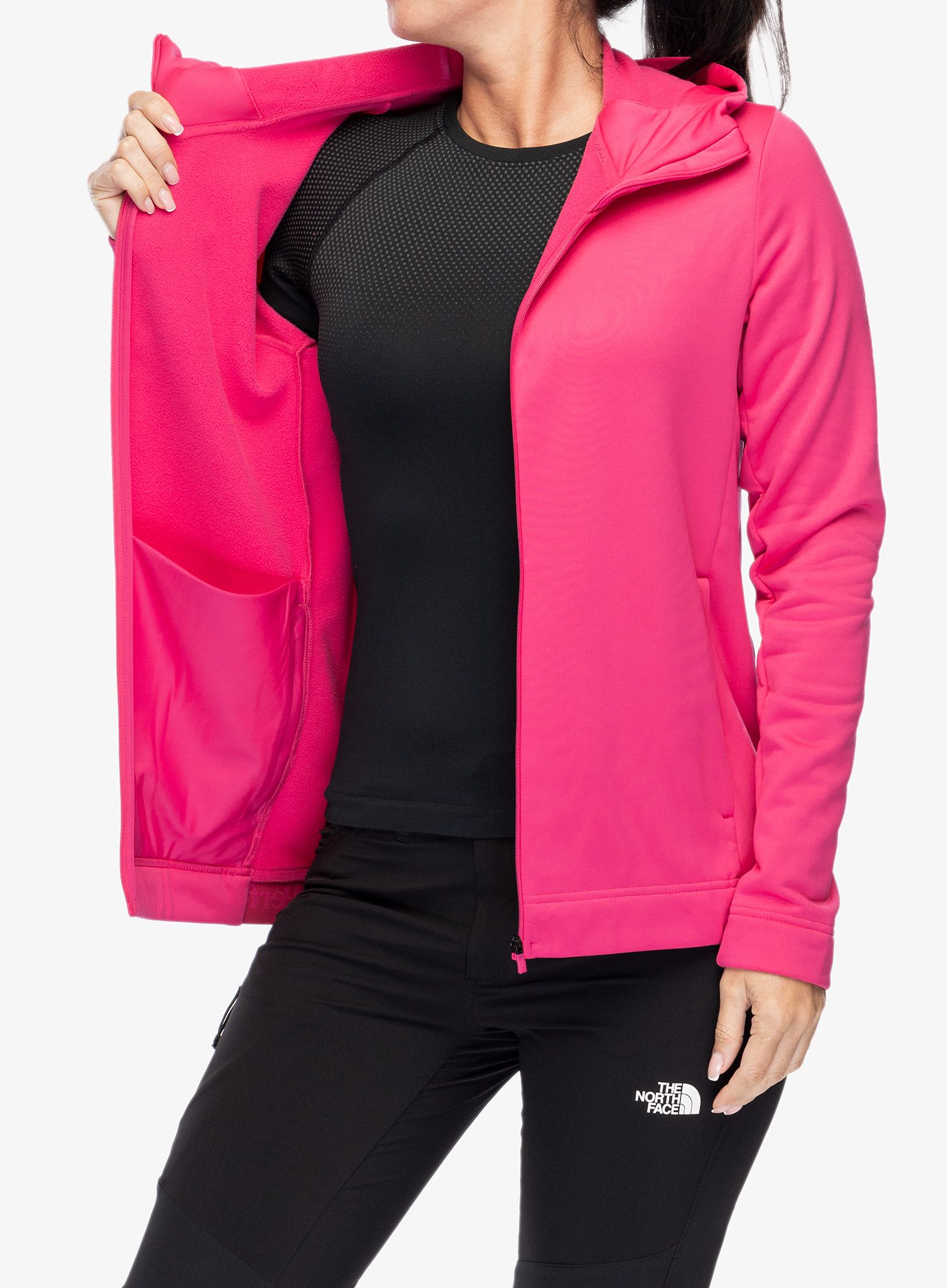 Ženska jopa s kapuco Peak Performance Rider Tech Zip Hood - beetroot purple