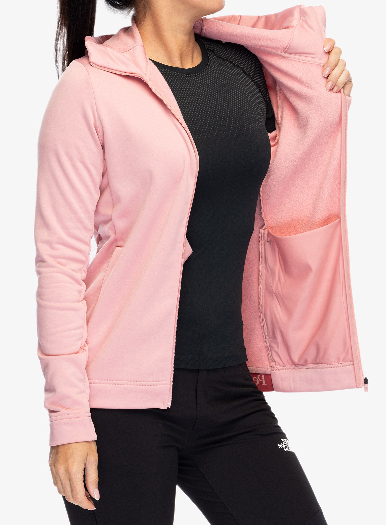 Ženska jopica Peak Performance Rider Tech Zip Hood - warm blush