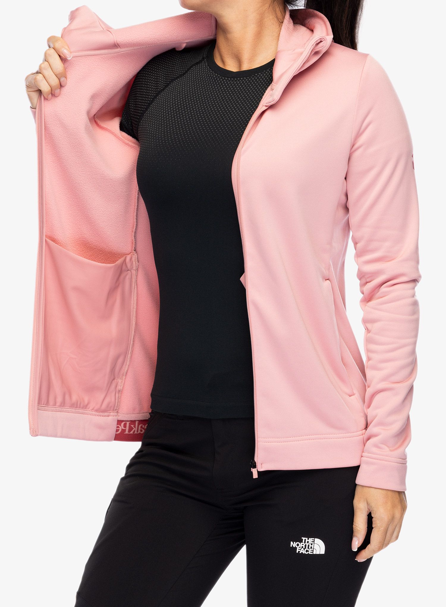 Ženska jopica Peak Performance Rider Tech Zip Hood - warm blush