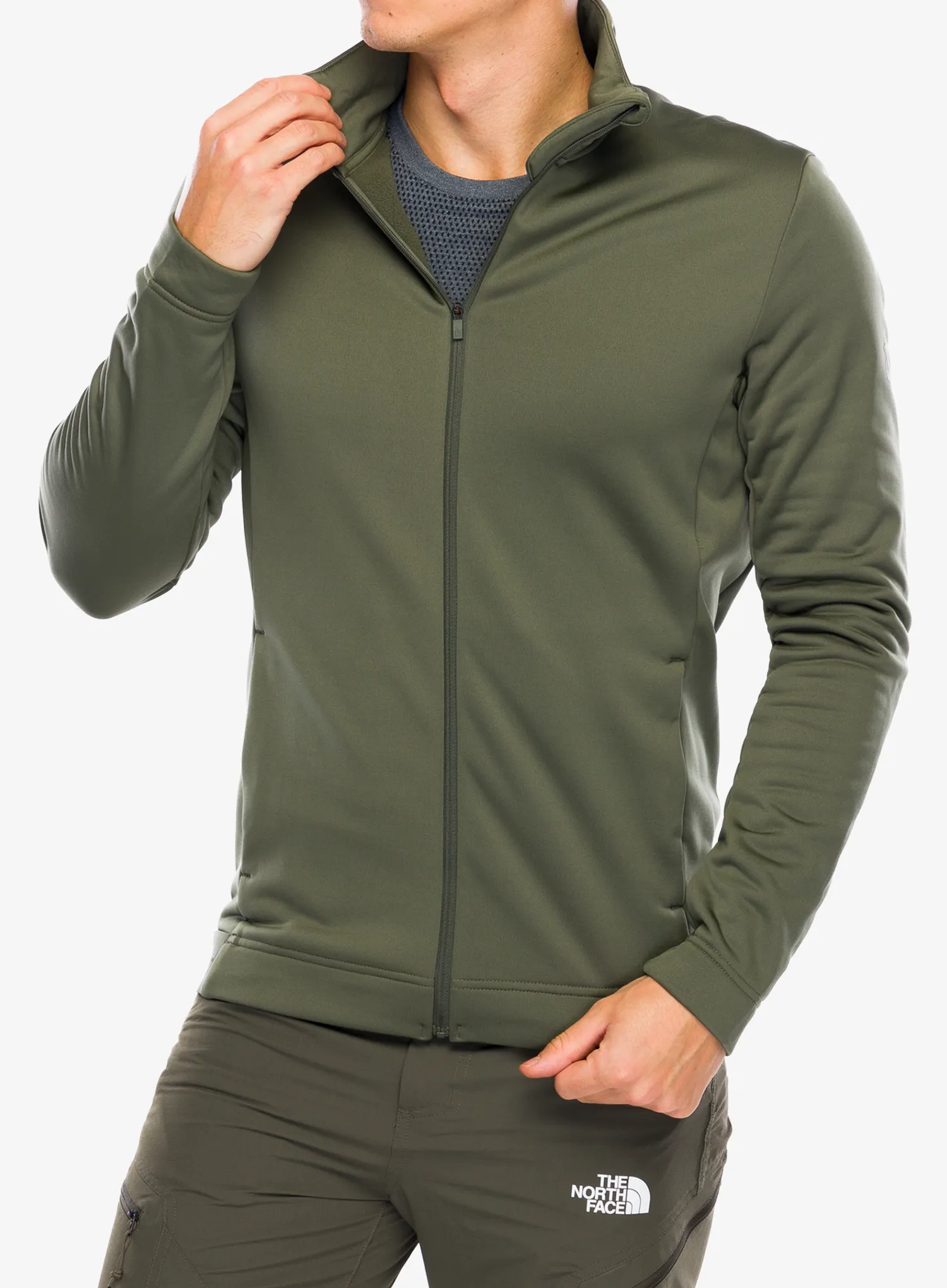 Puloverji brez kapuce Peak Performance Rider Tech Zip Jacket - pine needle