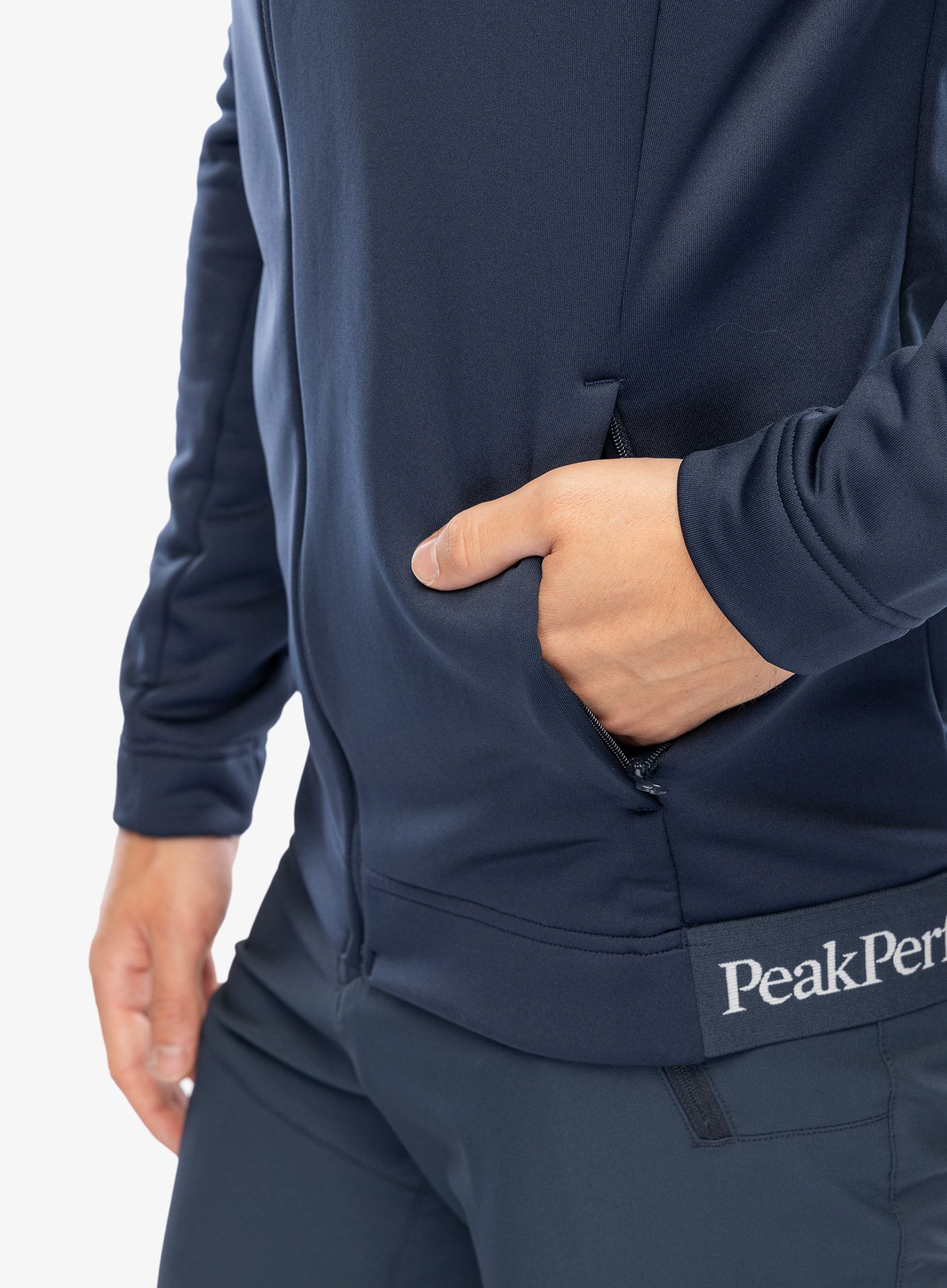Jopica z zadrgo Peak Performance Rider Tech Zip Jacket - blue shadow