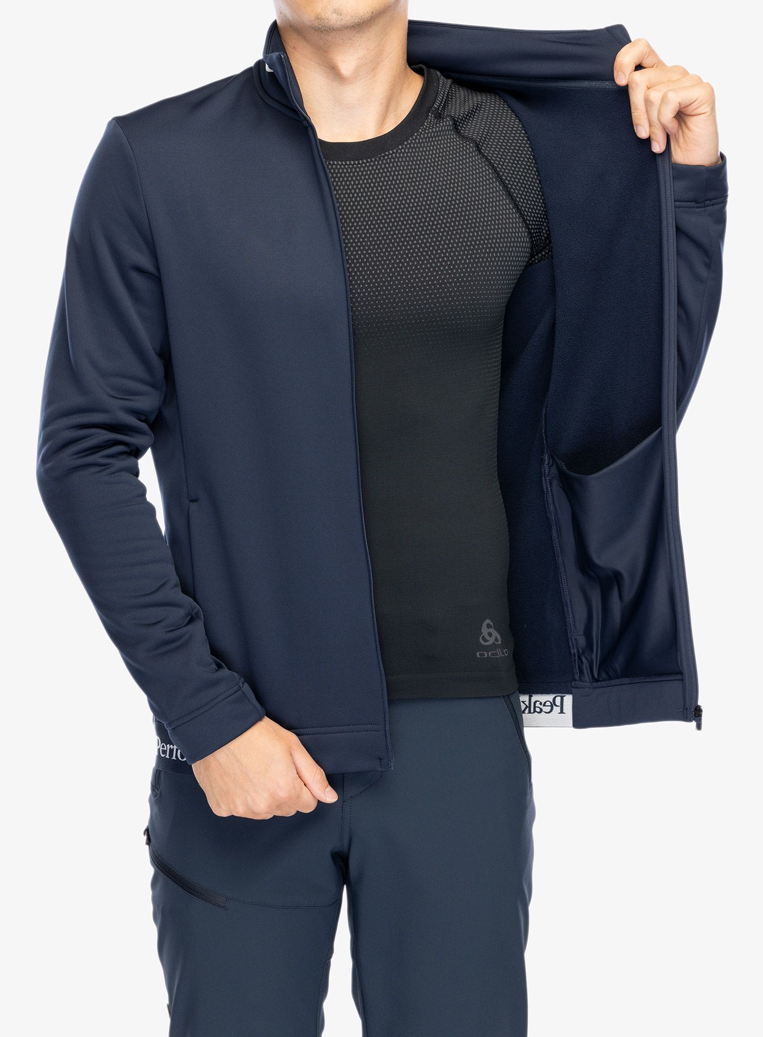 Jopica z zadrgo Peak Performance Rider Tech Zip Jacket - blue shadow