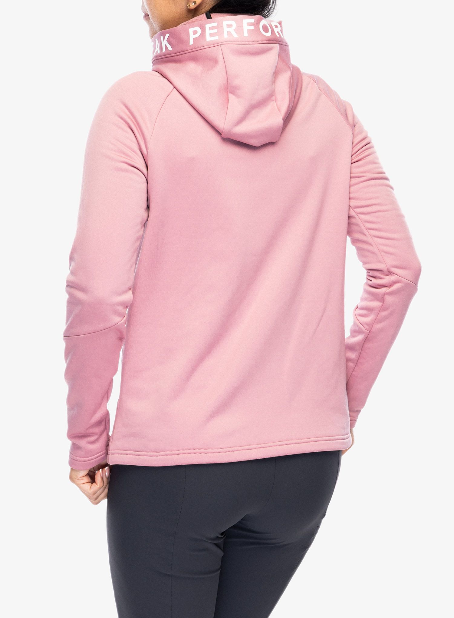 Ženska jopa s kapuco Peak Performance Rider Zip Hood - bitter root
