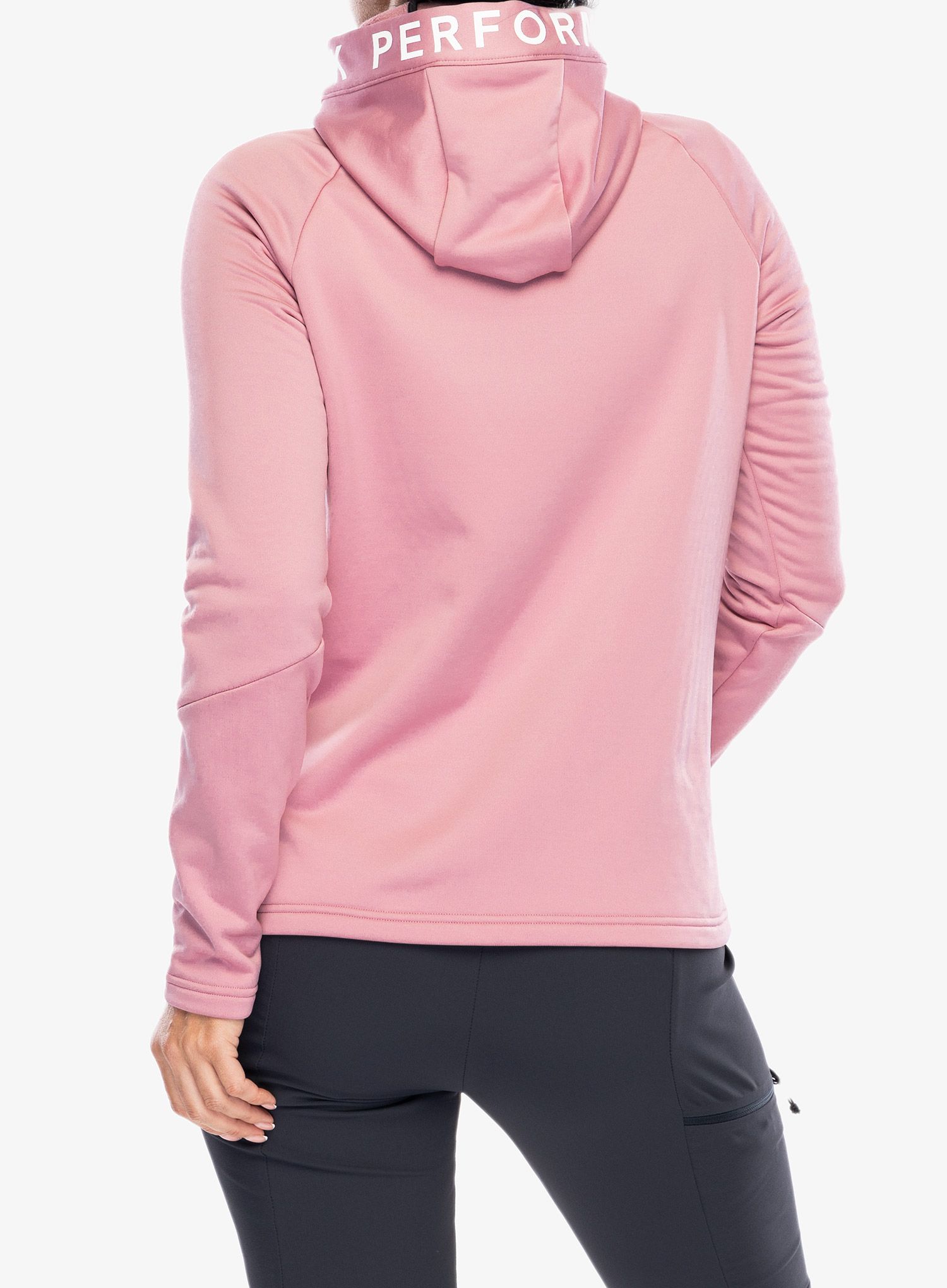 Ženska jopa s kapuco Peak Performance Rider Zip Hood - bitter root