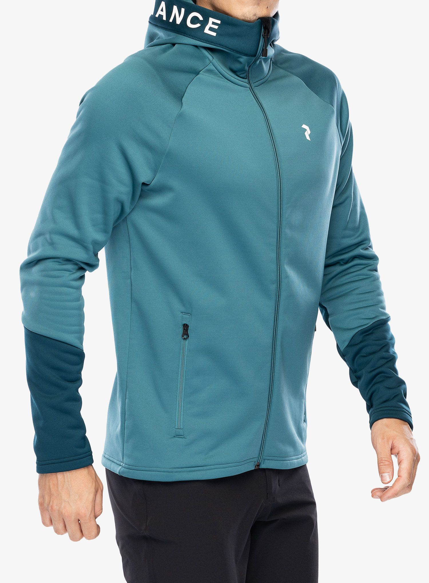 Jopica s kapuco Peak Performance Rider Zip Hood - hydro fresh/infinity teel