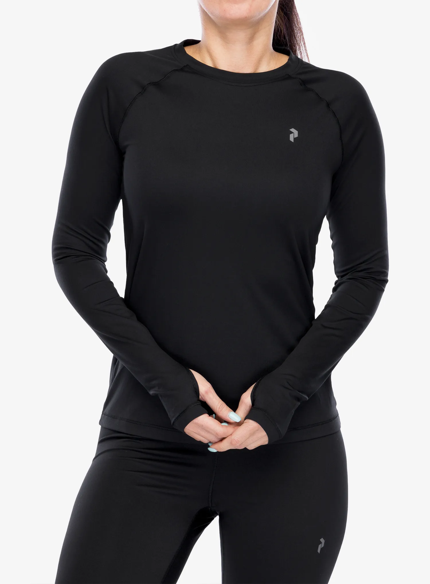 Ženska termo flis jopa Peak Performance Spirit Crew - blk