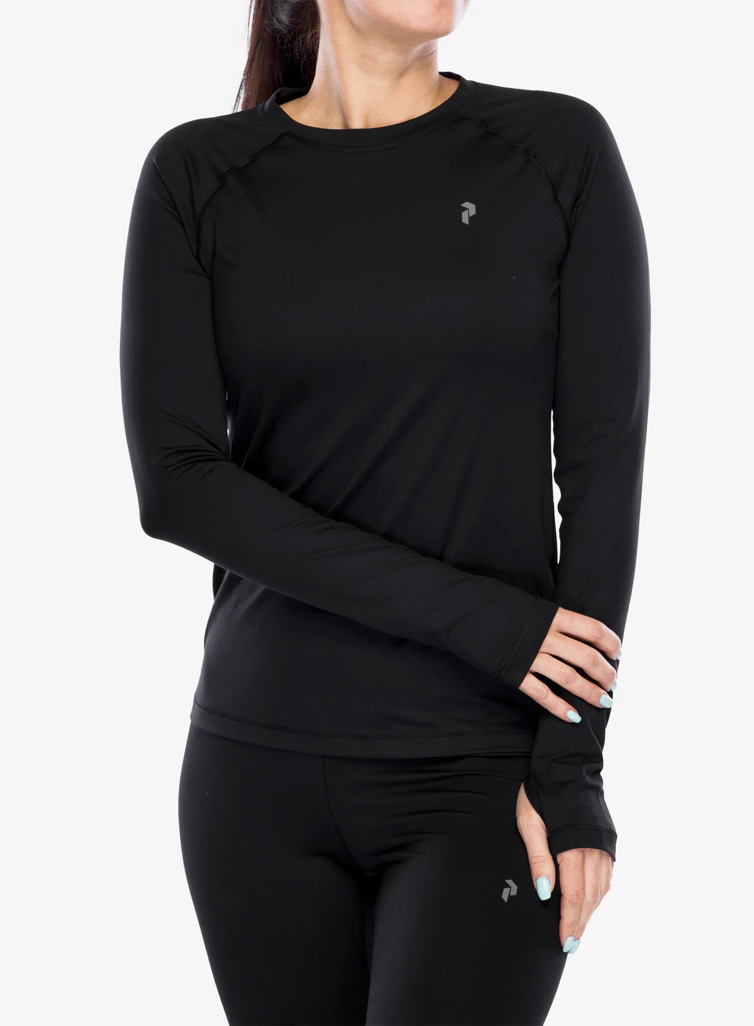 Ženska termo flis jopa Peak Performance Spirit Crew - blk