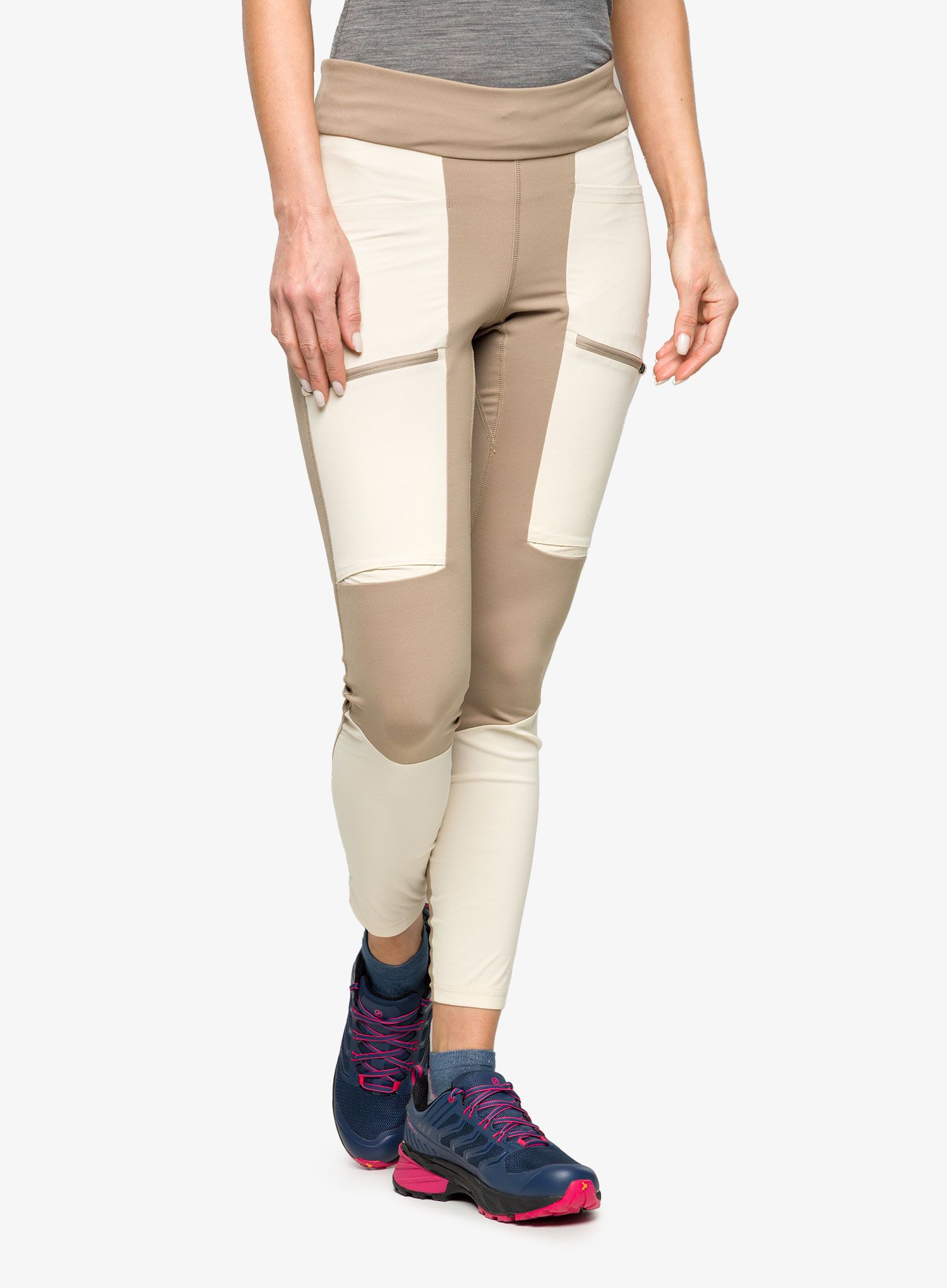 Ženske pajkice Peak Performance Vislight Track Tights - avid beige