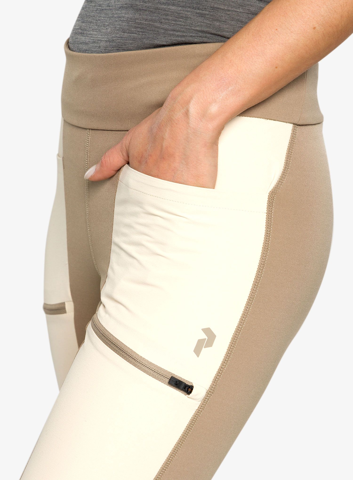 Ženske pajkice Peak Performance Vislight Track Tights - avid beige