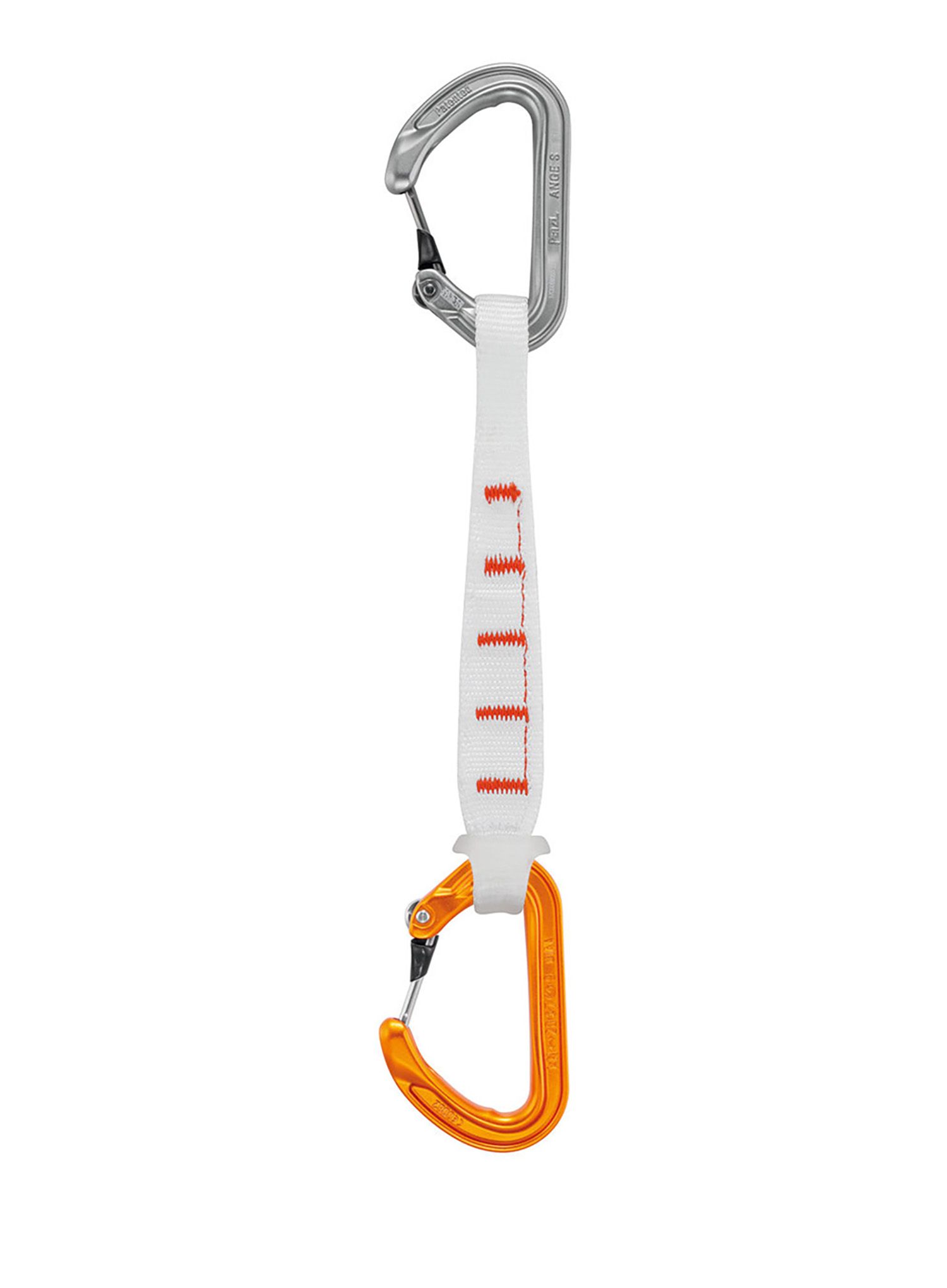 Sistem vponk Petzl Ange Finesse 17cm - orange/grey