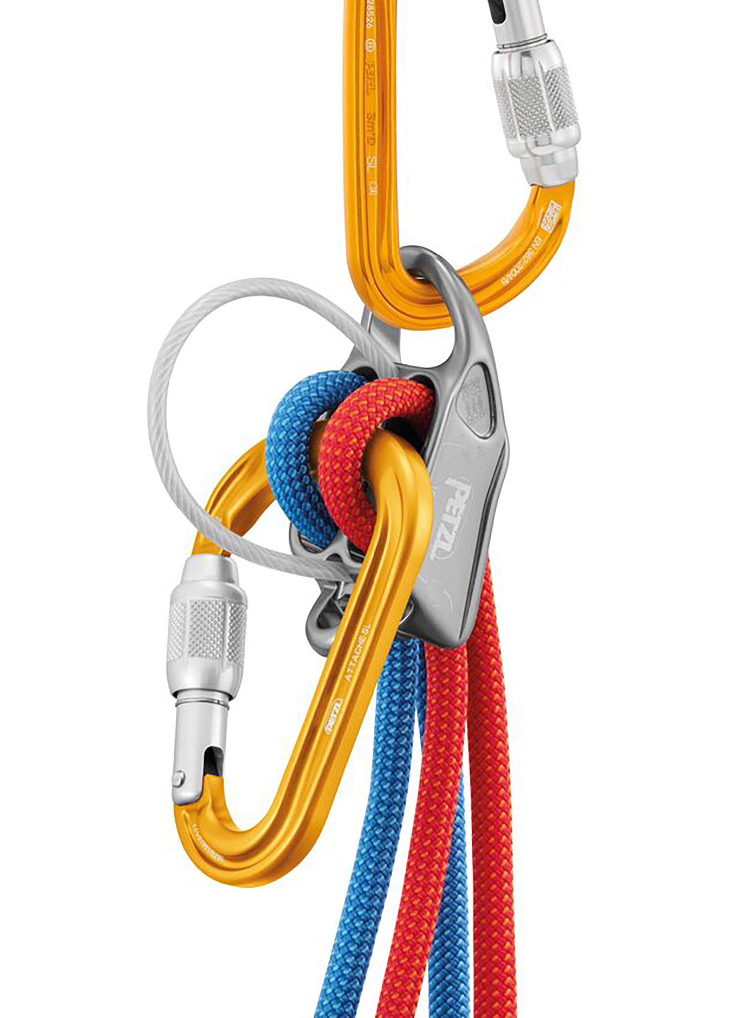Vponka Petzl Attache Screw-Lock - yellow