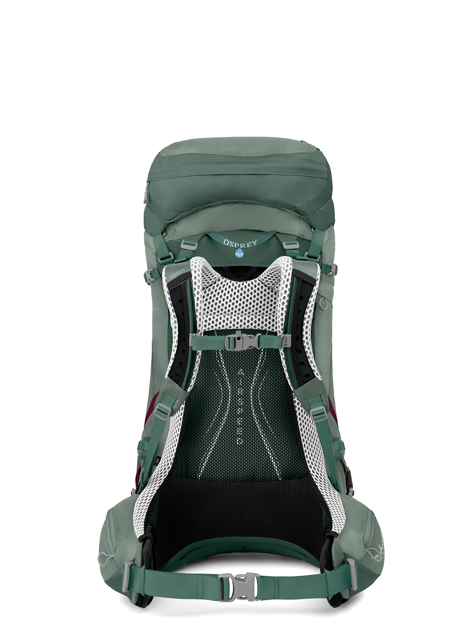 Ženski gorski nahrbtnik Osprey Aura AG LT 50 - koseret/darjeelin spring green
