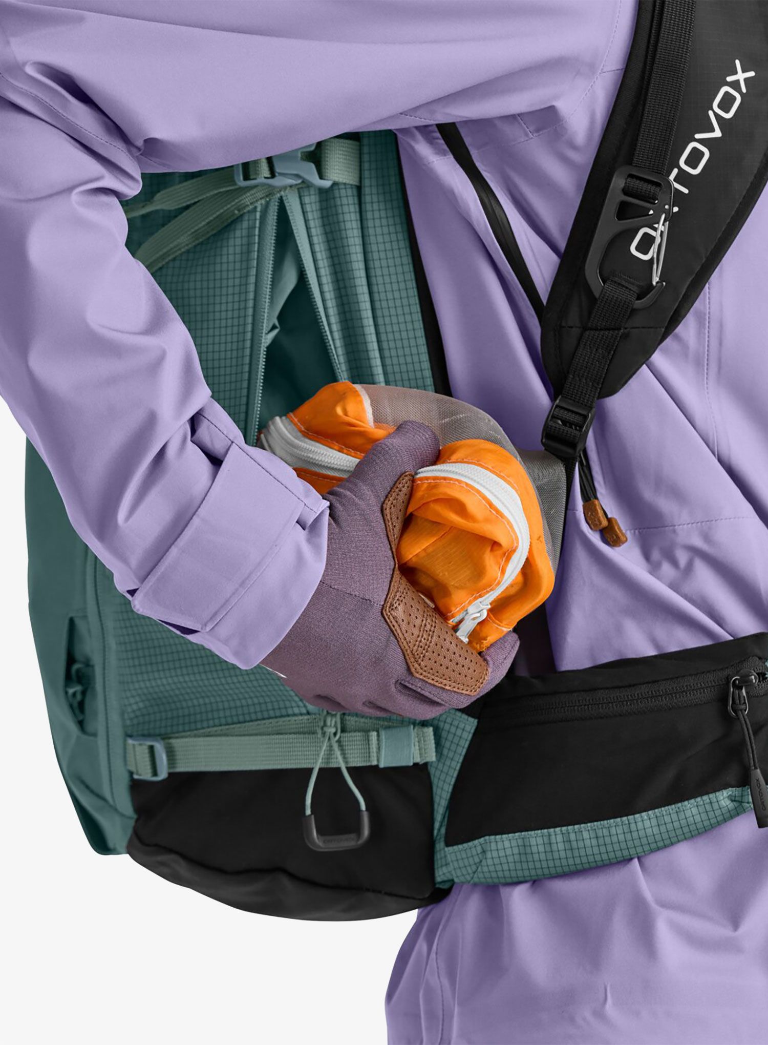 Nahrbtnik za turno smučanje Ortovox Switchback 30 S - glacier grey