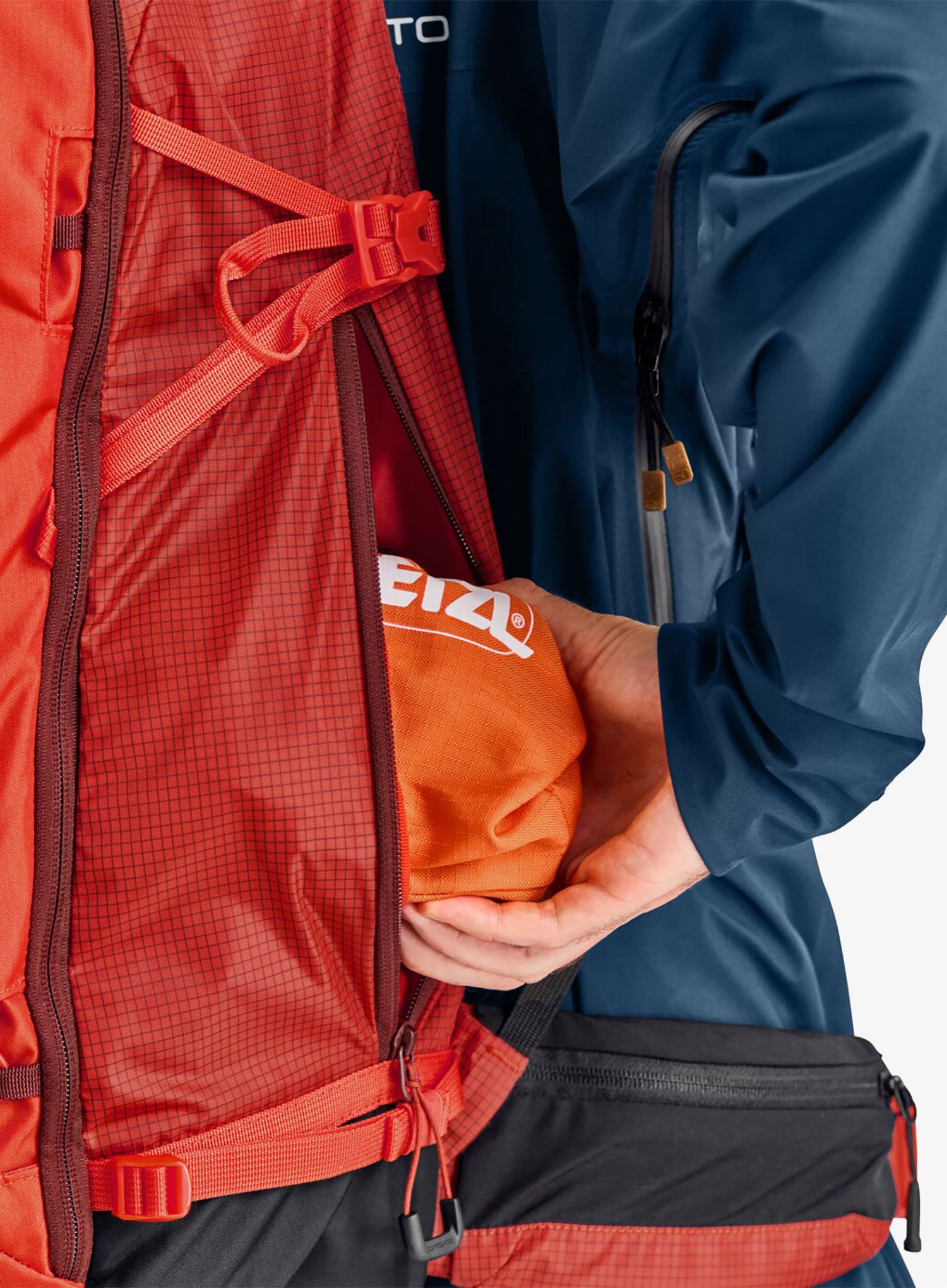 Nahrbtnik za turno smučanje Ortovox Switchback 32 - hot orange