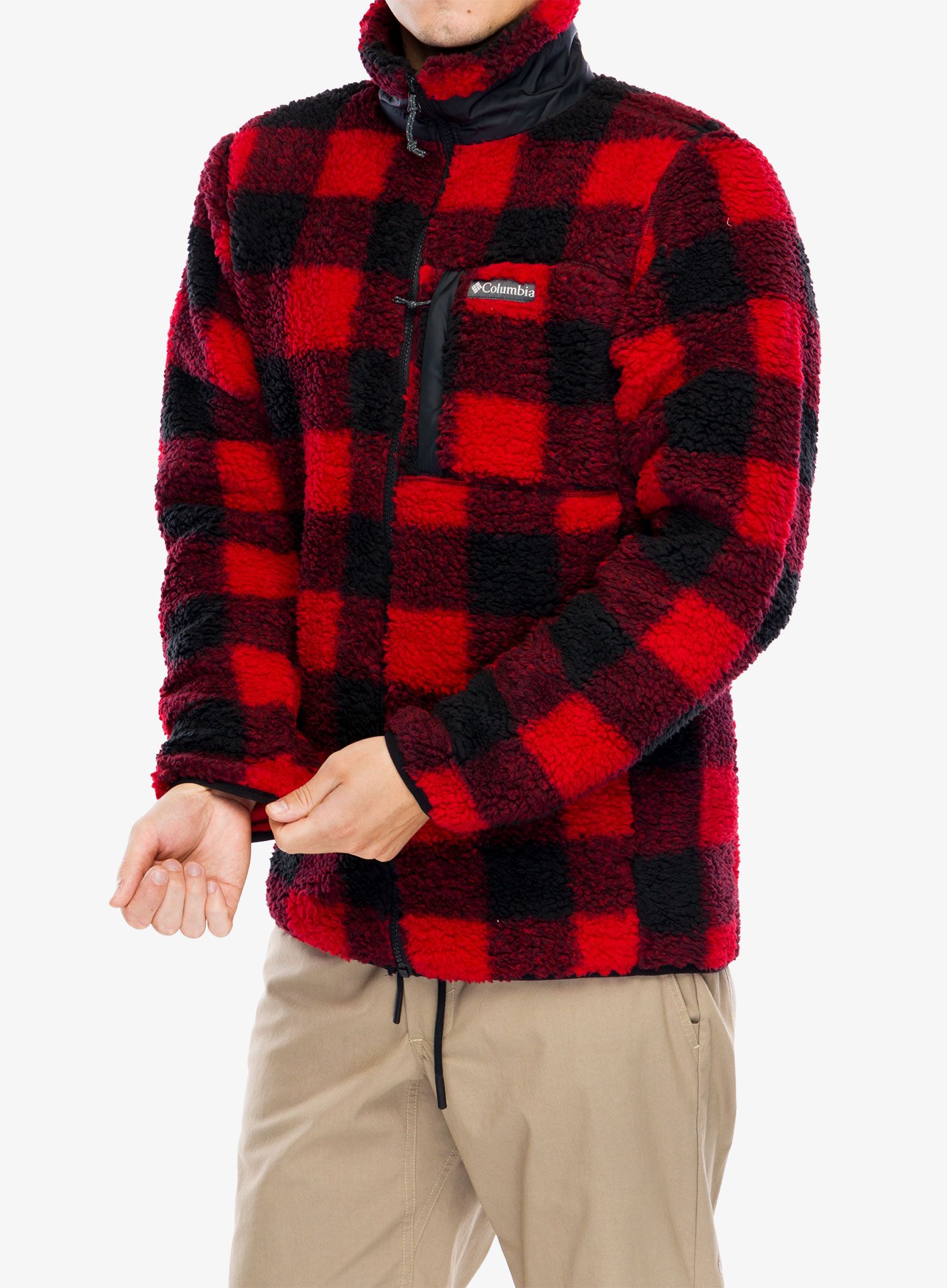 Flis Columbia Winter Pass Printed Fleece II - mountain red check