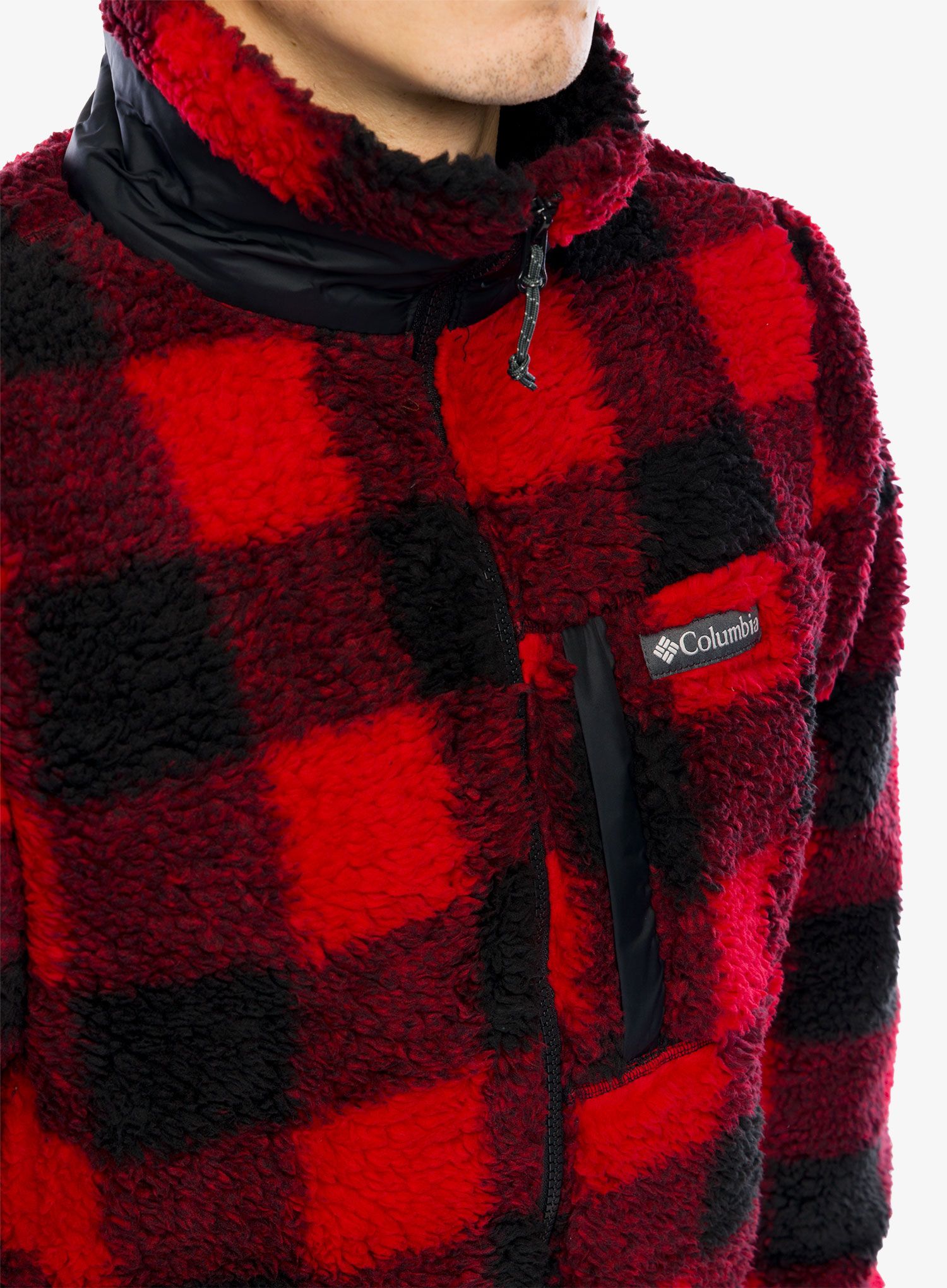Flis Columbia Winter Pass Printed Fleece II - mountain red check