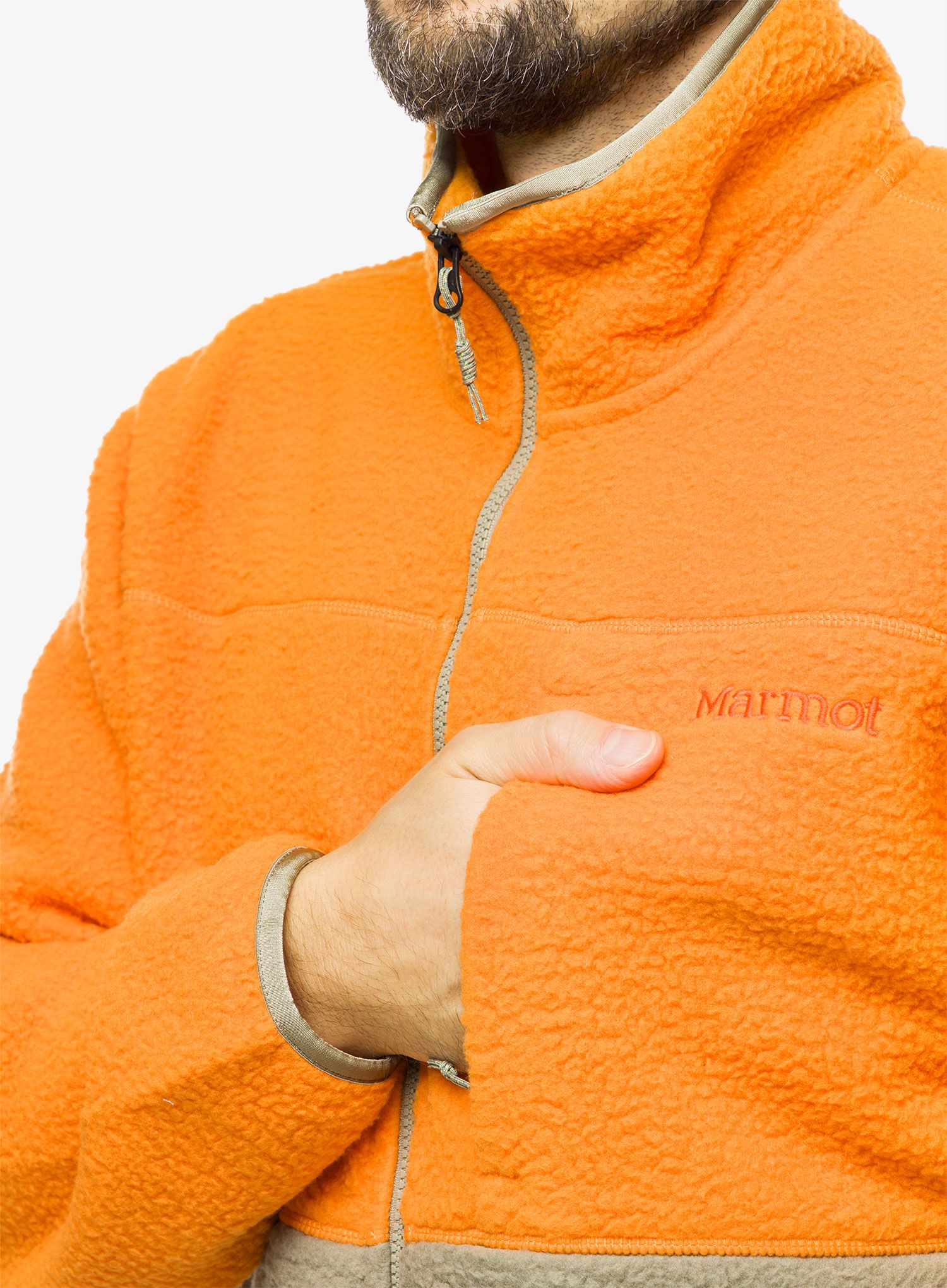 Flis Marmot Aros Fleece Jacket - tangelo/vetiver