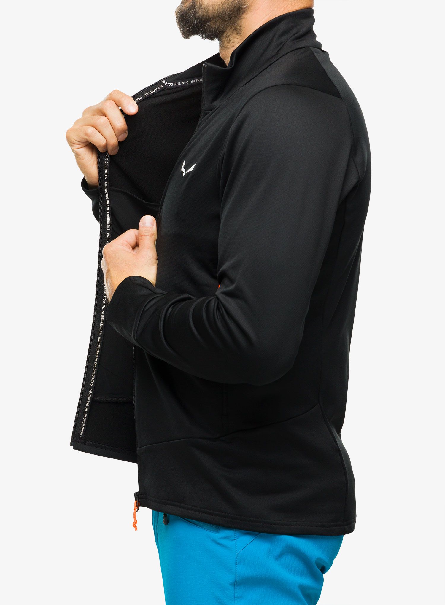 Flis Salewa Puez PL Jacket - black out