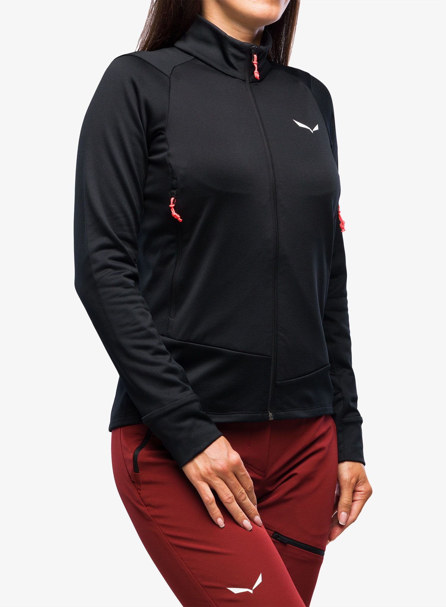 Ženski flis Salewa Puez PL Jacket - black