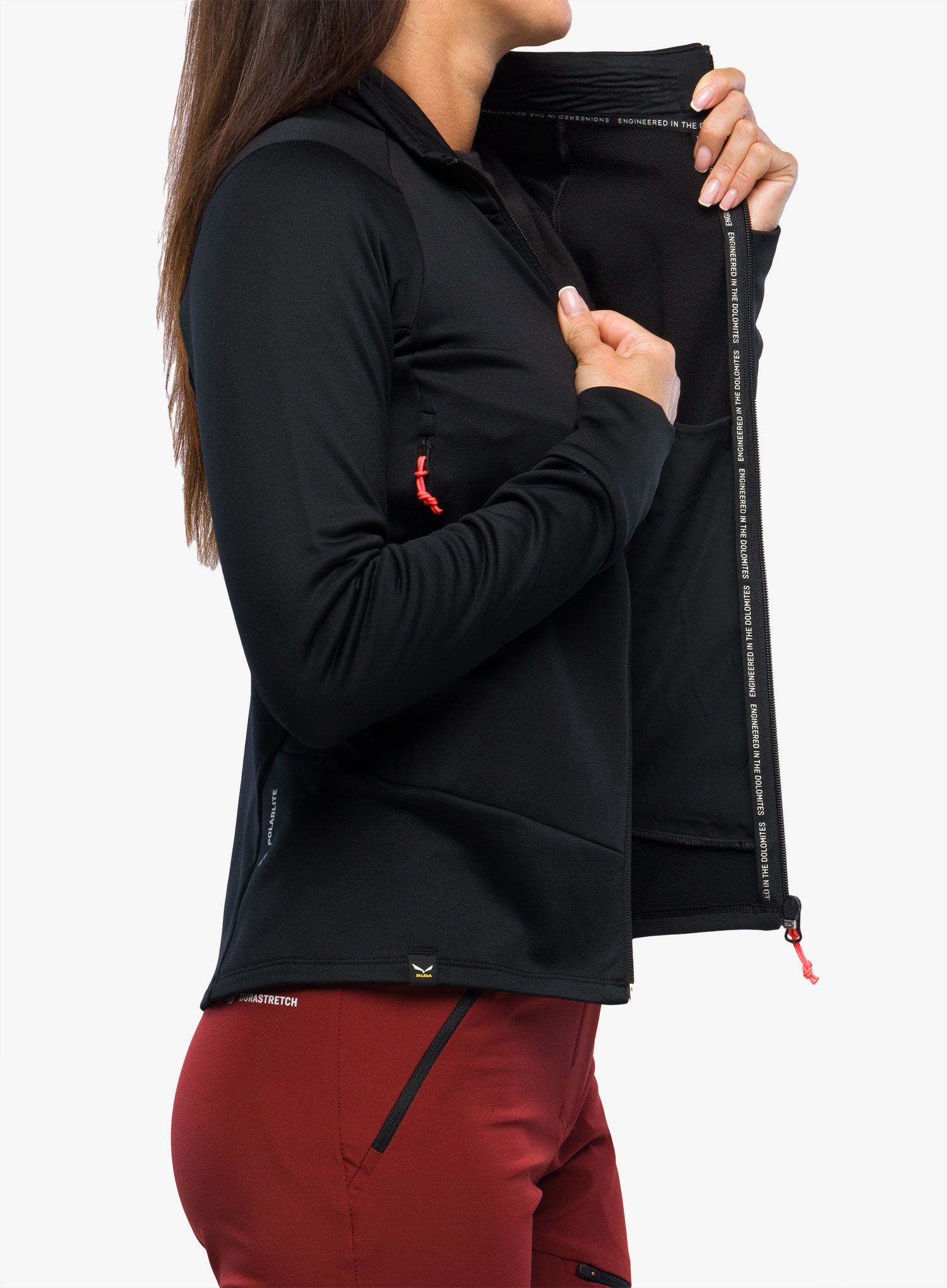 Ženski flis Salewa Puez PL Jacket - black