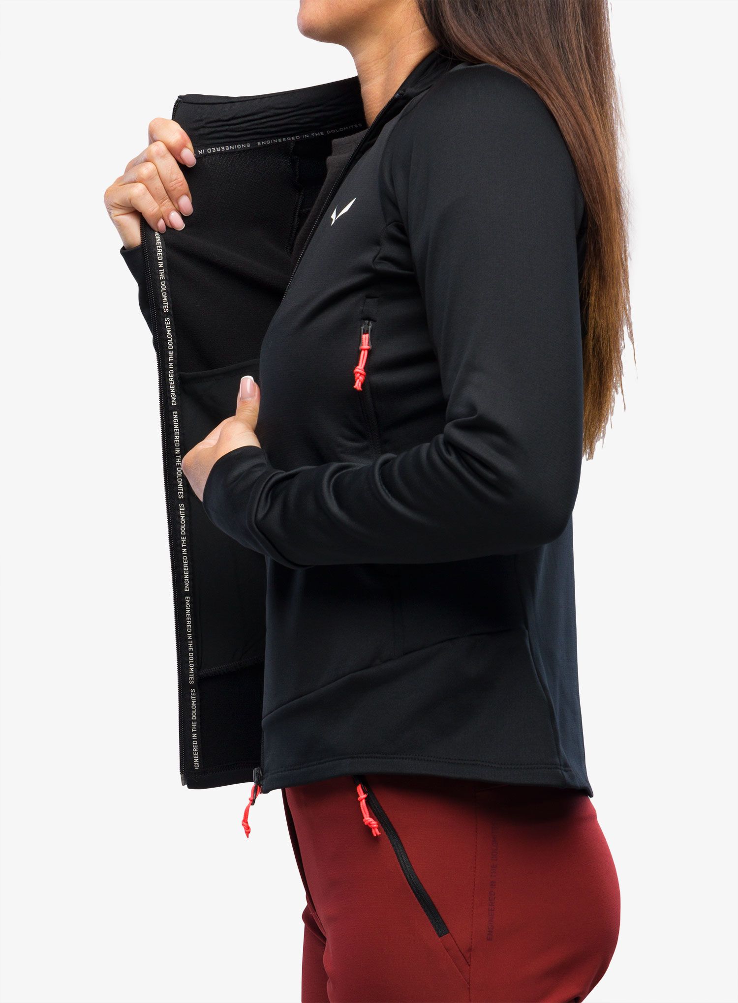 Ženski flis Salewa Puez PL Jacket - black