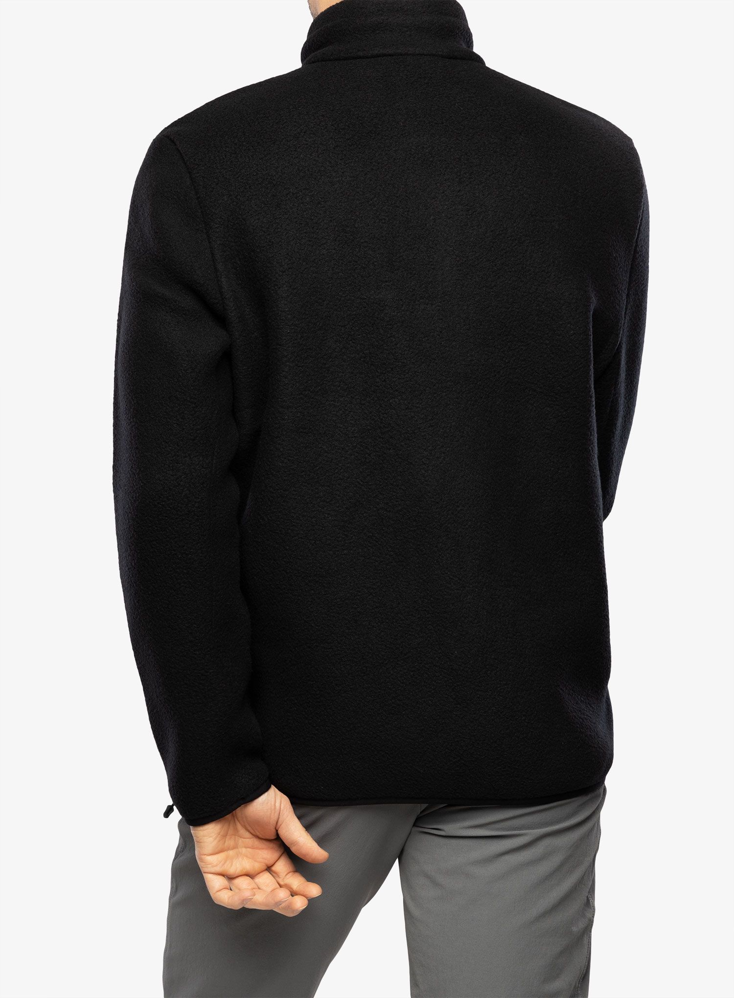 Flis Peak Performance Fleece Snap T-Neck - black