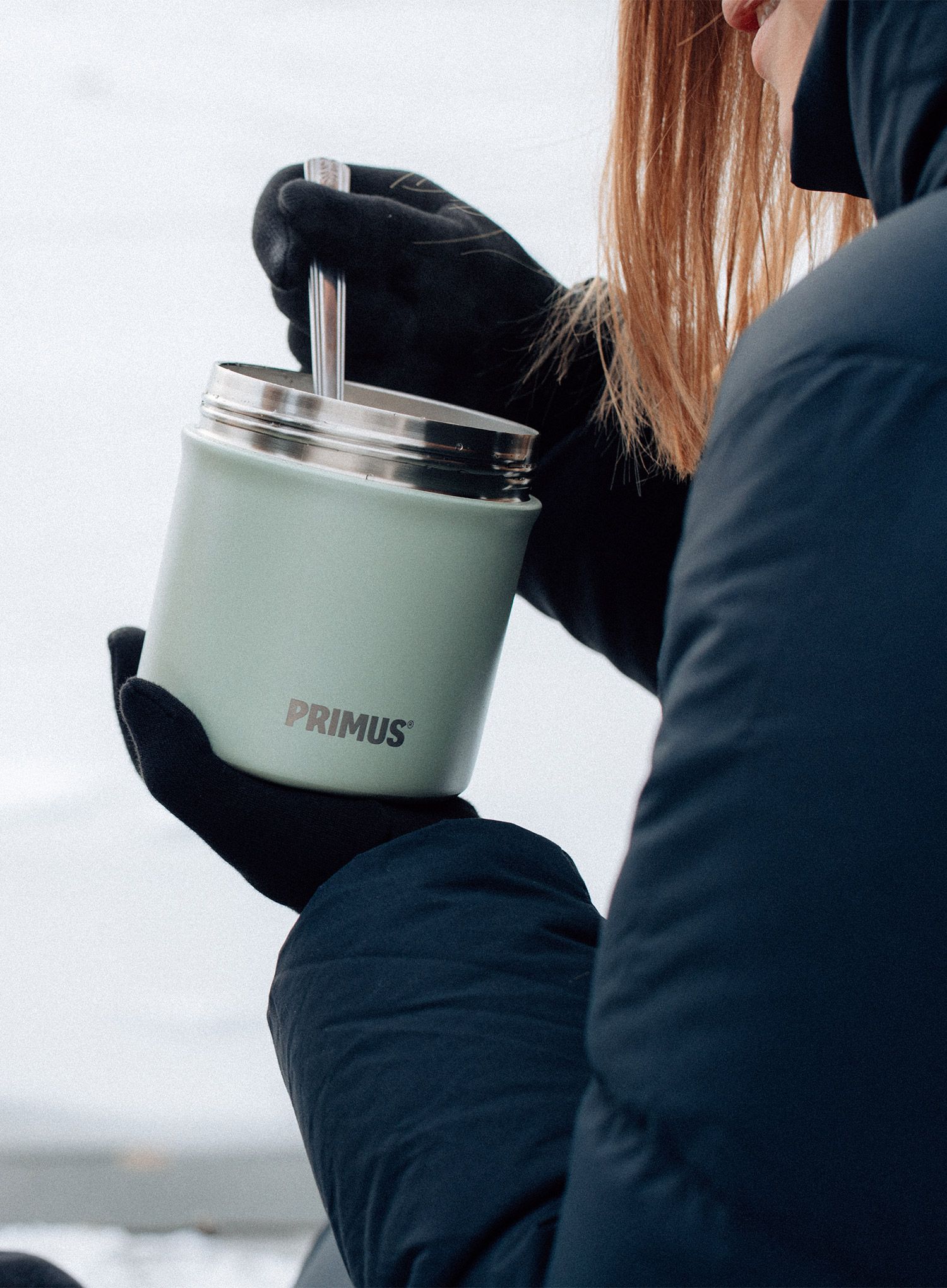 Termo posoda za malico Primus Preppen Vacuum Jug (0,7 l) - mint green