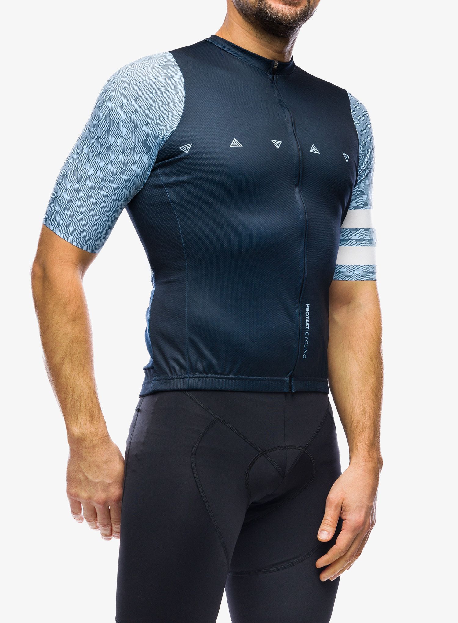 Kolesarska majica Protest Prtbartali Cycling Jersey Short Sleeve - night skyblue