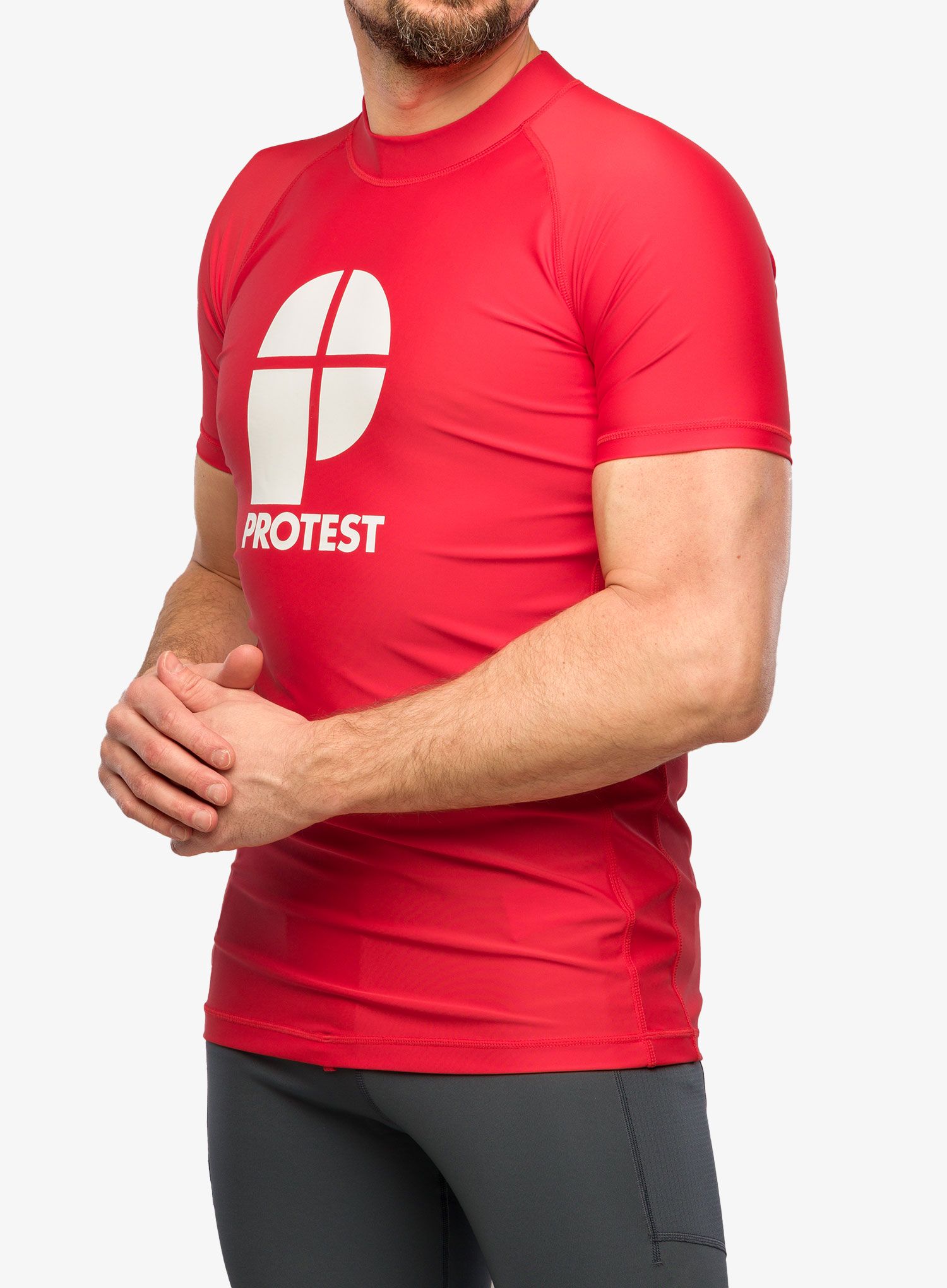 Majica s potiskom Protest Prtcater Lycra - tomato