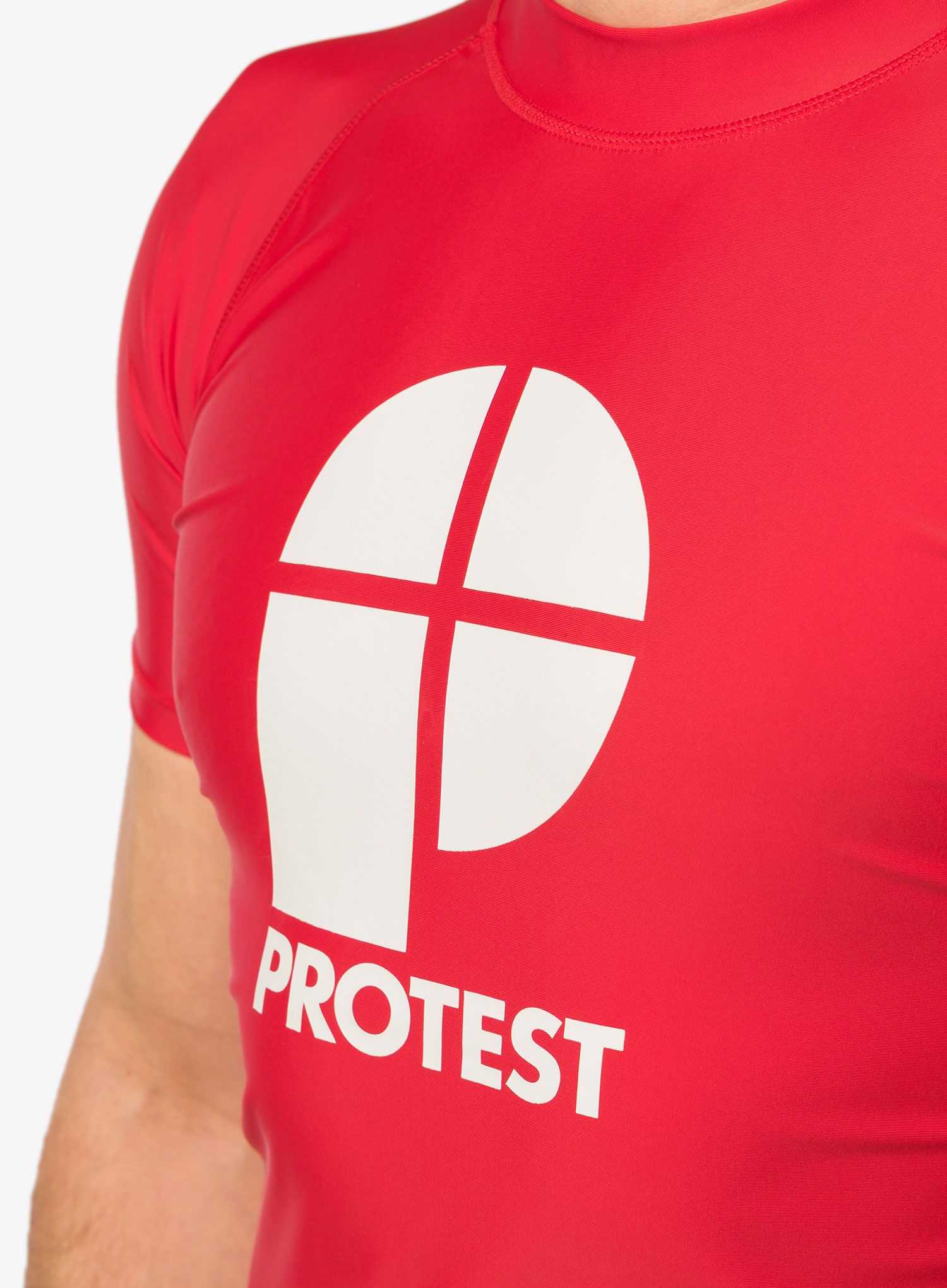 Majica s potiskom Protest Prtcater Lycra - tomato