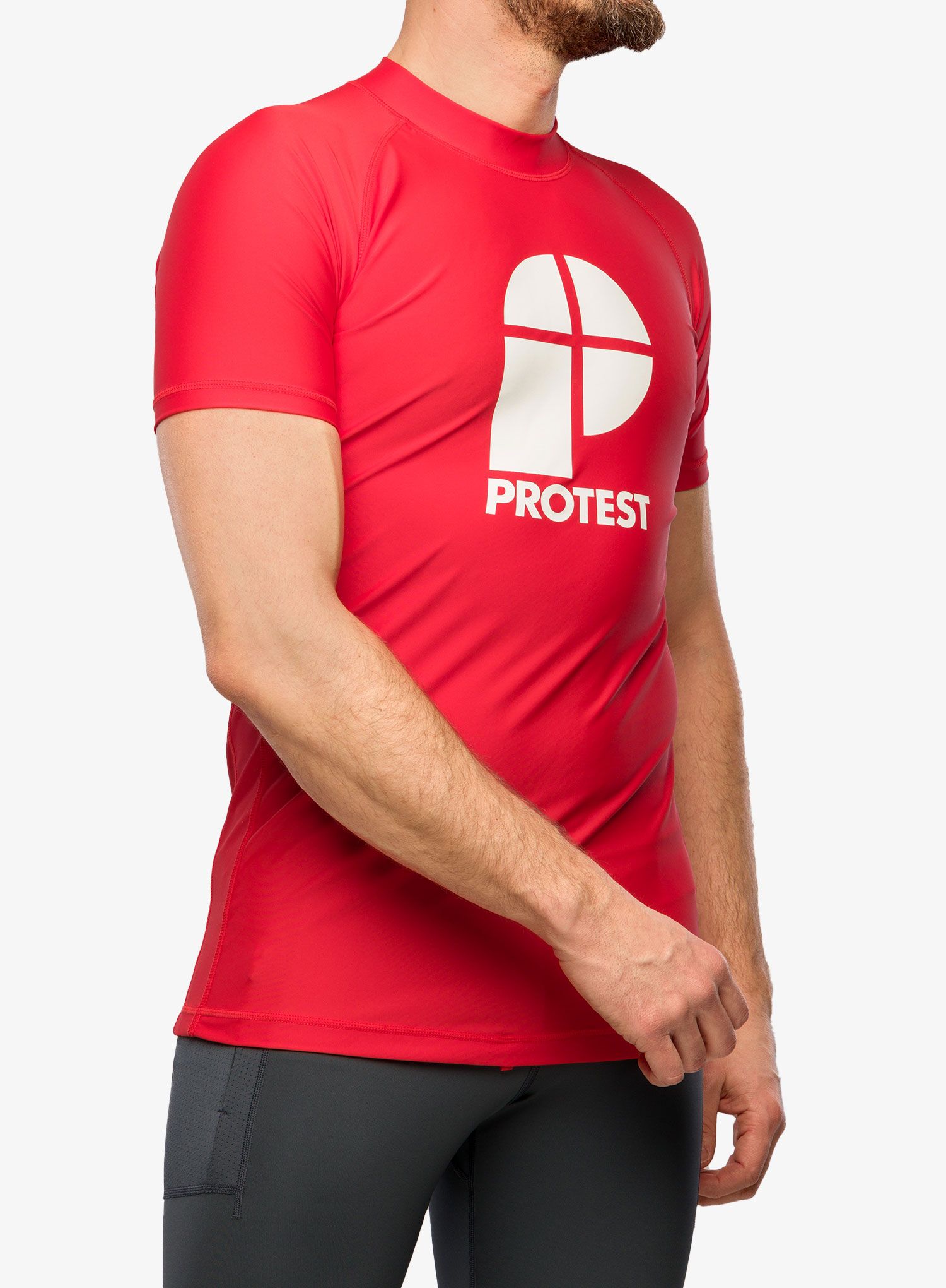 Majica s potiskom Protest Prtcater Lycra - tomato